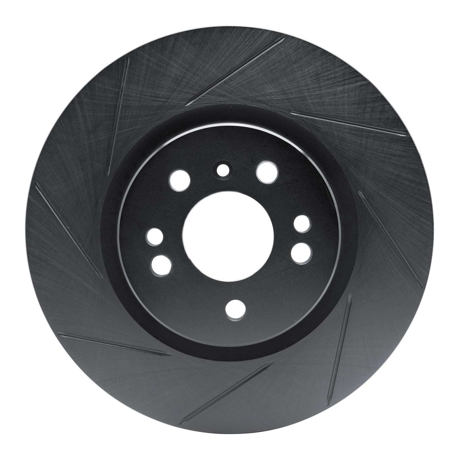 R1 Concepts 06-12 Mercedes-Benz ML320 Front Left Slotted Black Brake Rotor