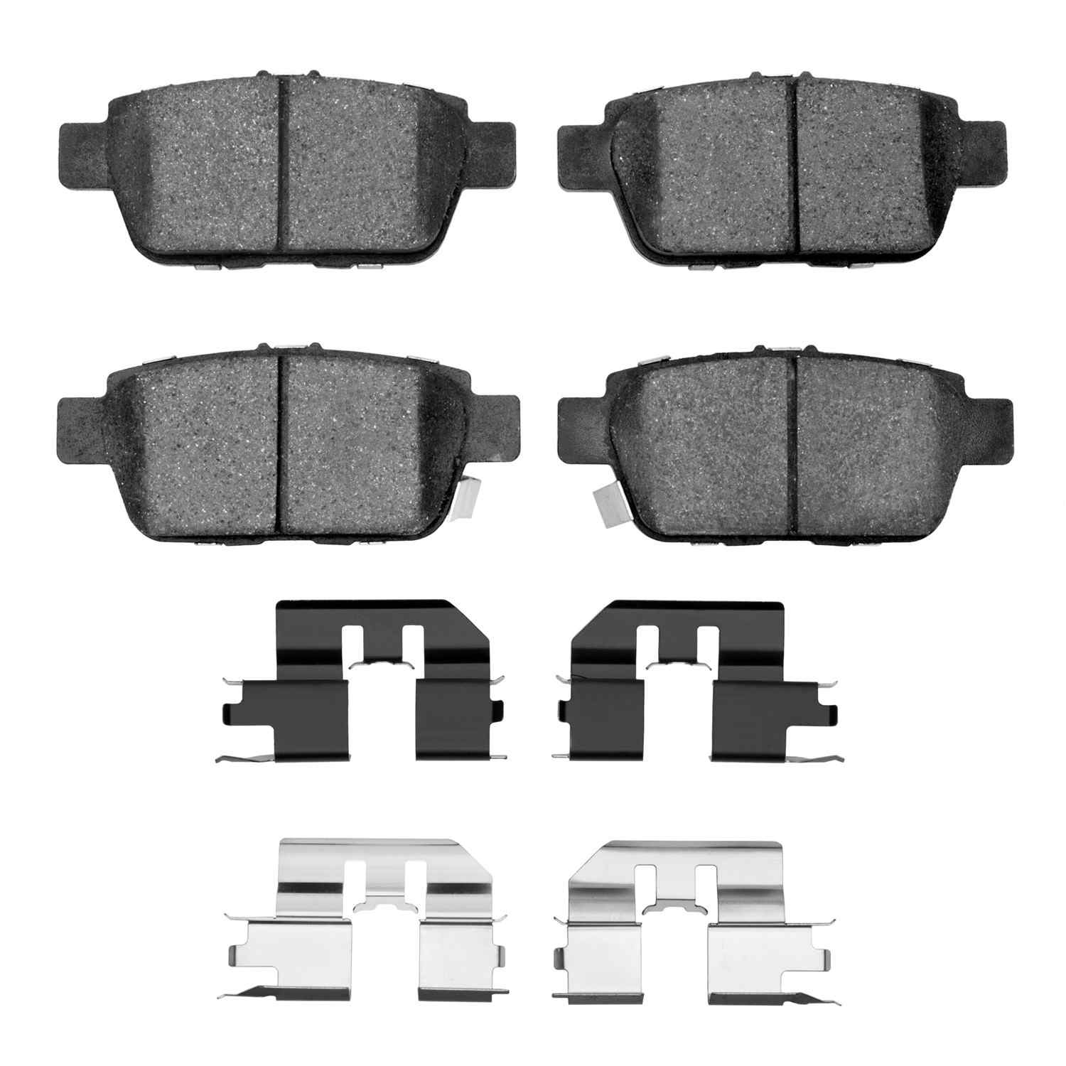 R1 Concepts 06-14 Honda Ridgeline Rear Semi Met Brake Pads and Hardware Kit