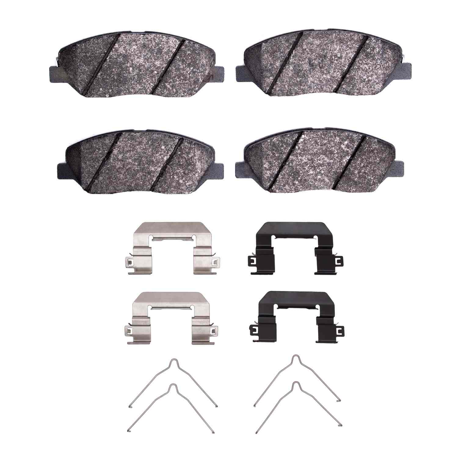 R1 Concepts 06-19 Hyundai Santa Fe XL Front Ceramic Pads & Hardware Kit