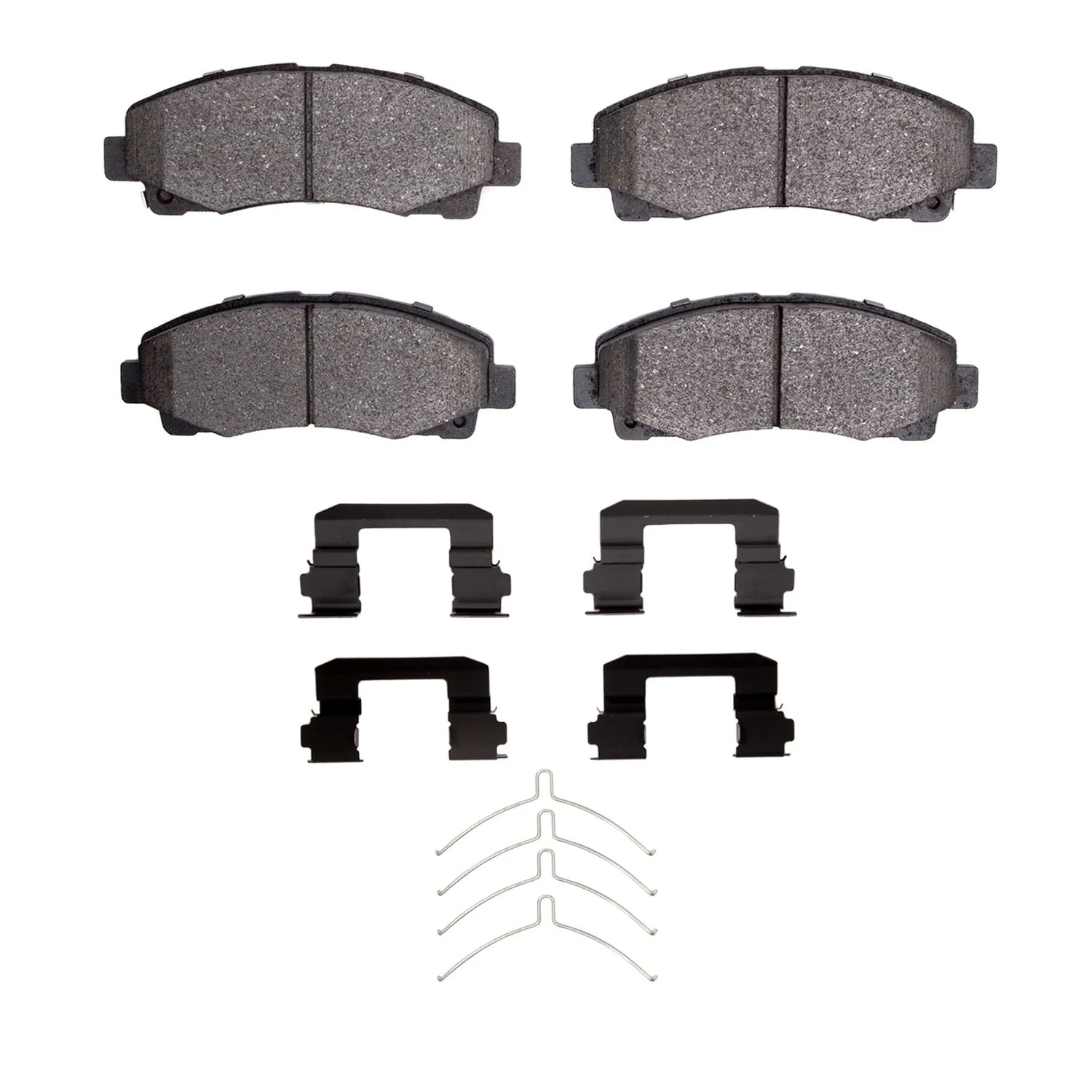 R1 Concepts 06-20 Honda Ridgeline Front Semi Met Brake Pads and Hardware Kit