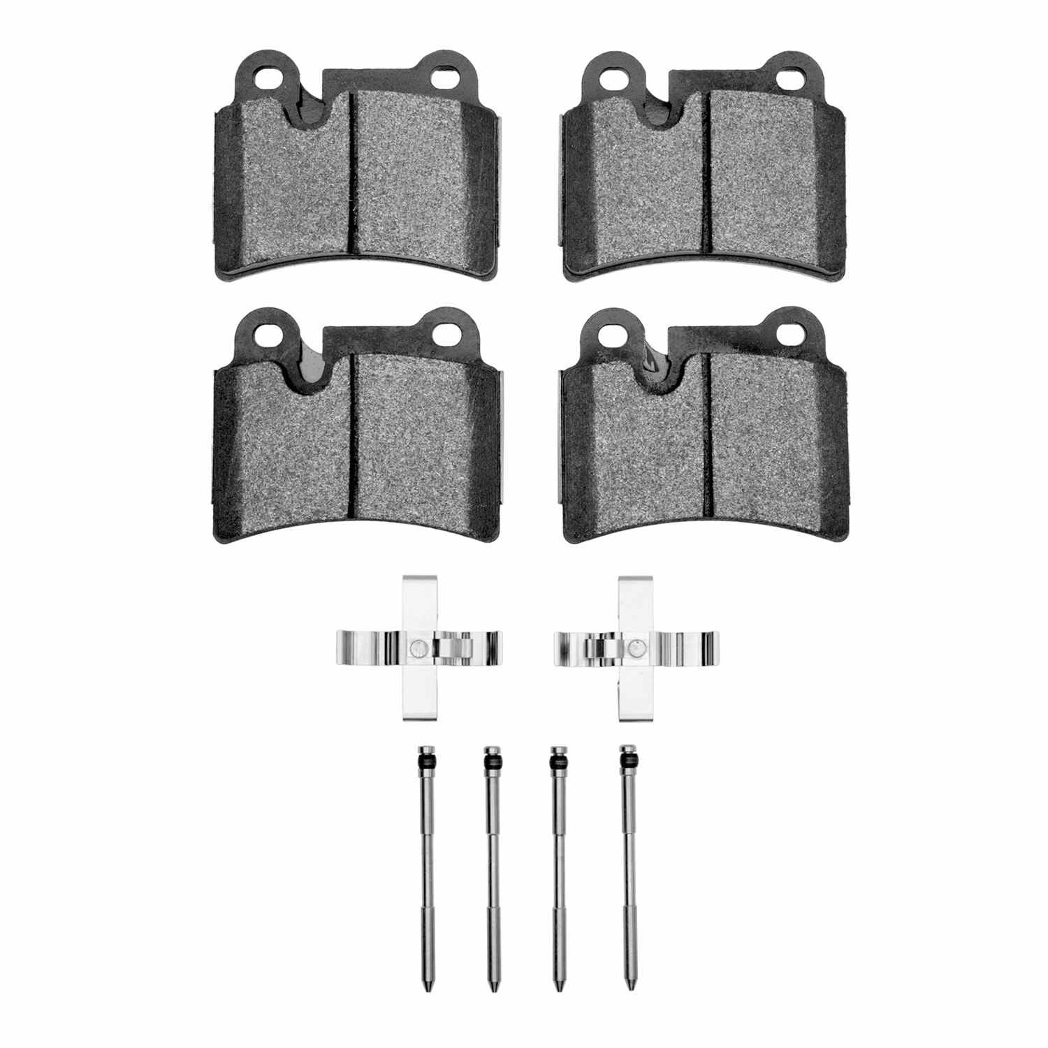 R1 Concepts 07-09 Volkswagen Touareg Rear Semi Met Pads & Hardware Kit