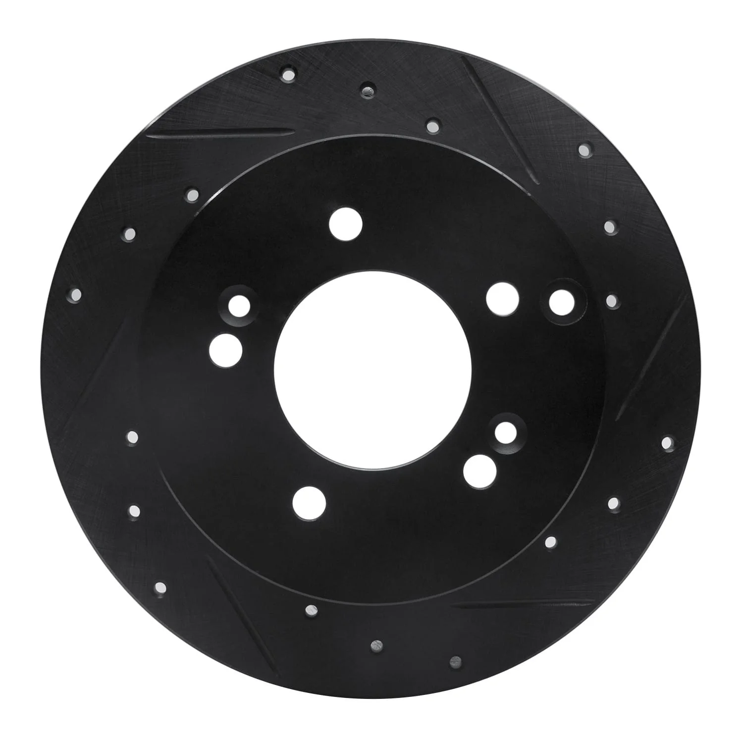 R1 Concepts 07-12 Kia Rondo (Canada) Rear Right Drilled & Slotted Black Brake Rotor