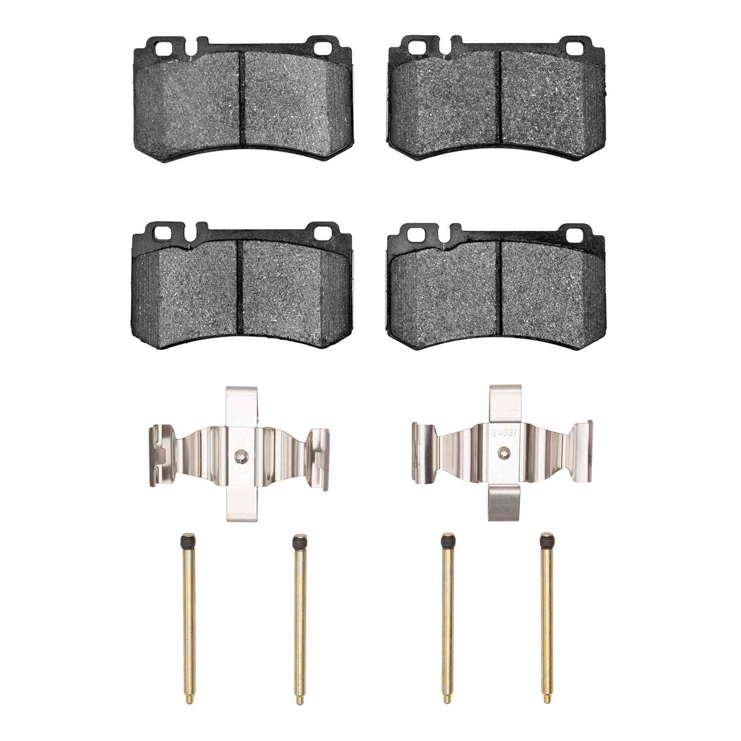 R1 Concepts 07-13 Mercedes-Benz S600 Rear Euro Ceramic Pads & Hardware Kit