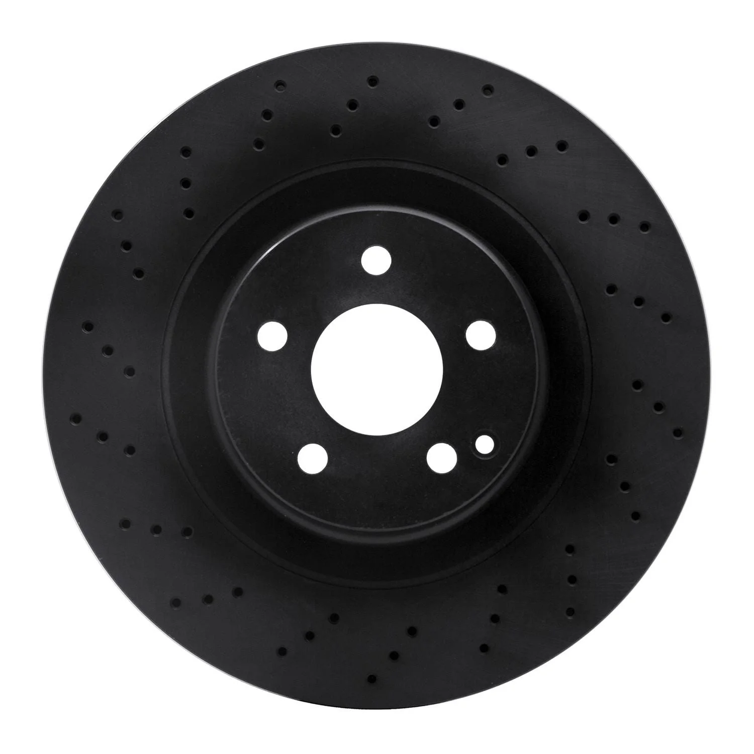 R1 Concepts 07-14 Mercedes-Benz CL550 Front Drilled Black Brake Rotor