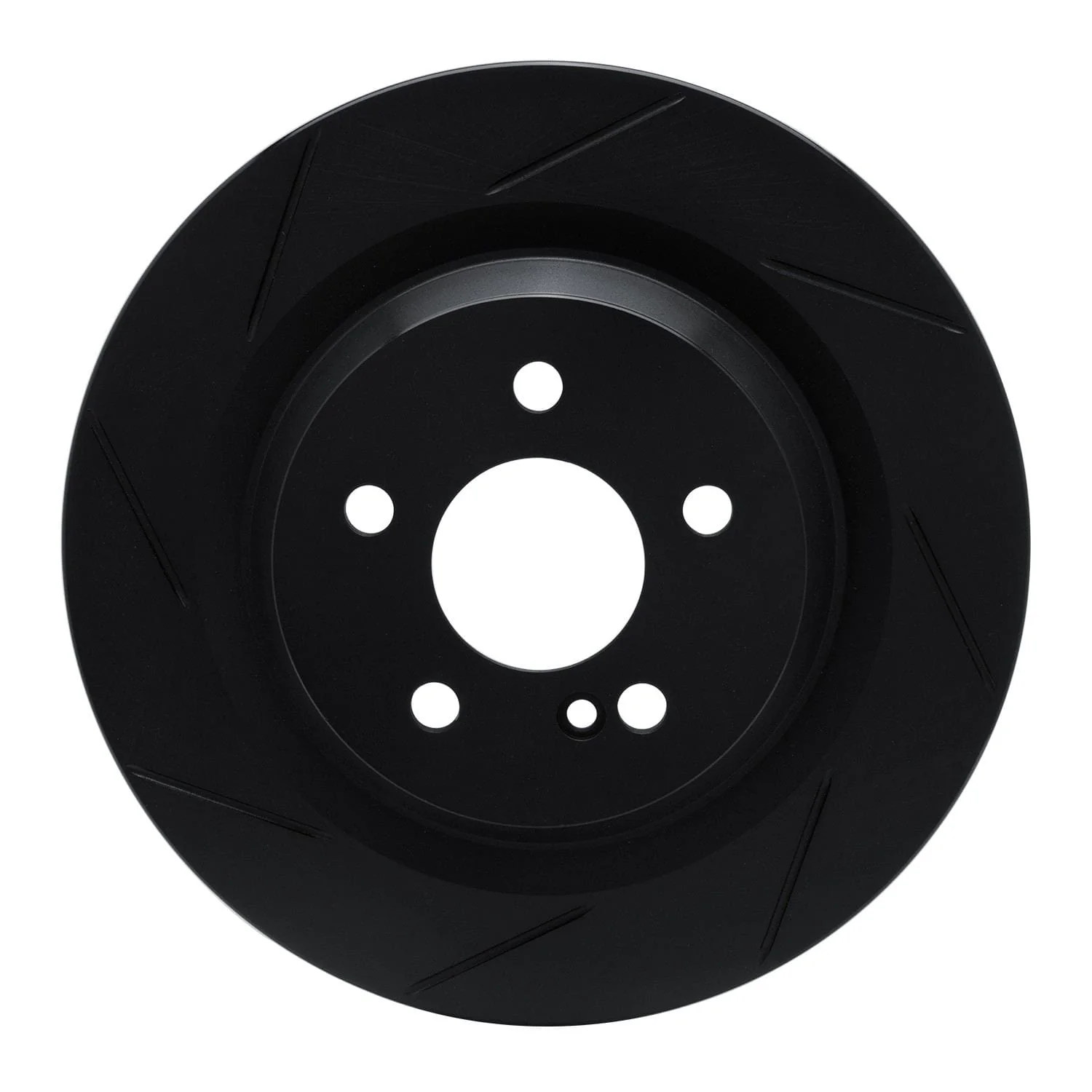 R1 Concepts 07-14 Mercedes-Benz CL550 Rear Left Slotted Black Brake Rotor