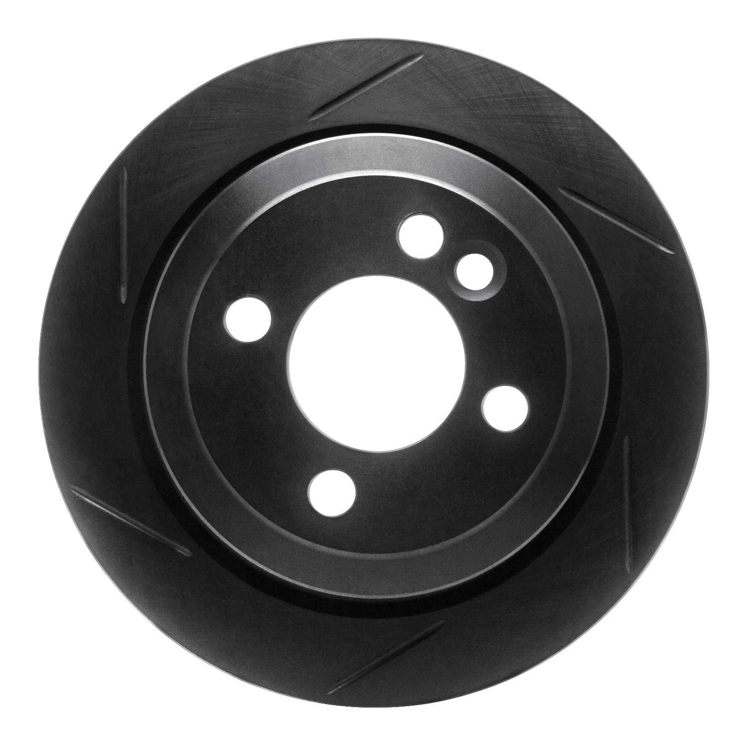 R1 Concepts 07-15 Mini Cooper (Excl Clubman) Rear Left Slotted Black Brake Rotor