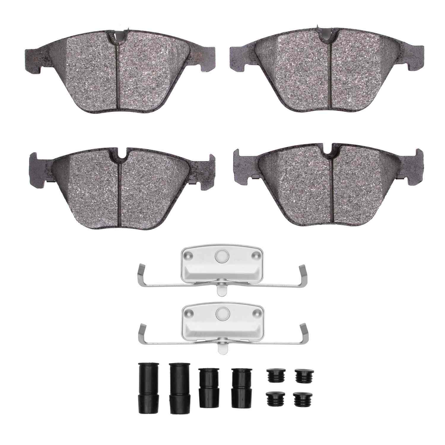 R1 Concepts 07-16 BMW 325CI (Mexico) Front R1 Concepts Semi Met Pads & Hardware Kit