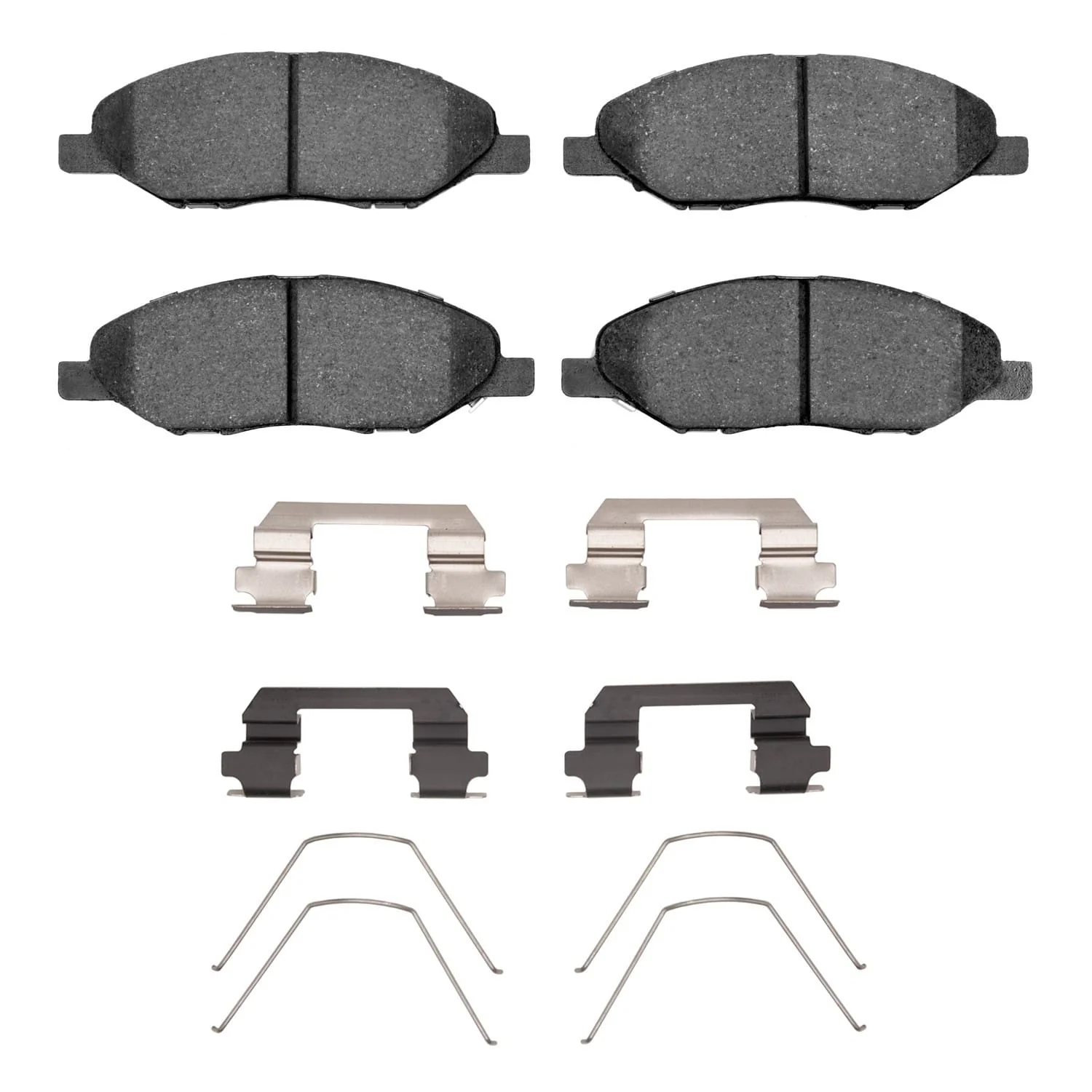 R1 Concepts 07-17 Nissan Versa Front Semi Met Brake Pads and Hardware Kit