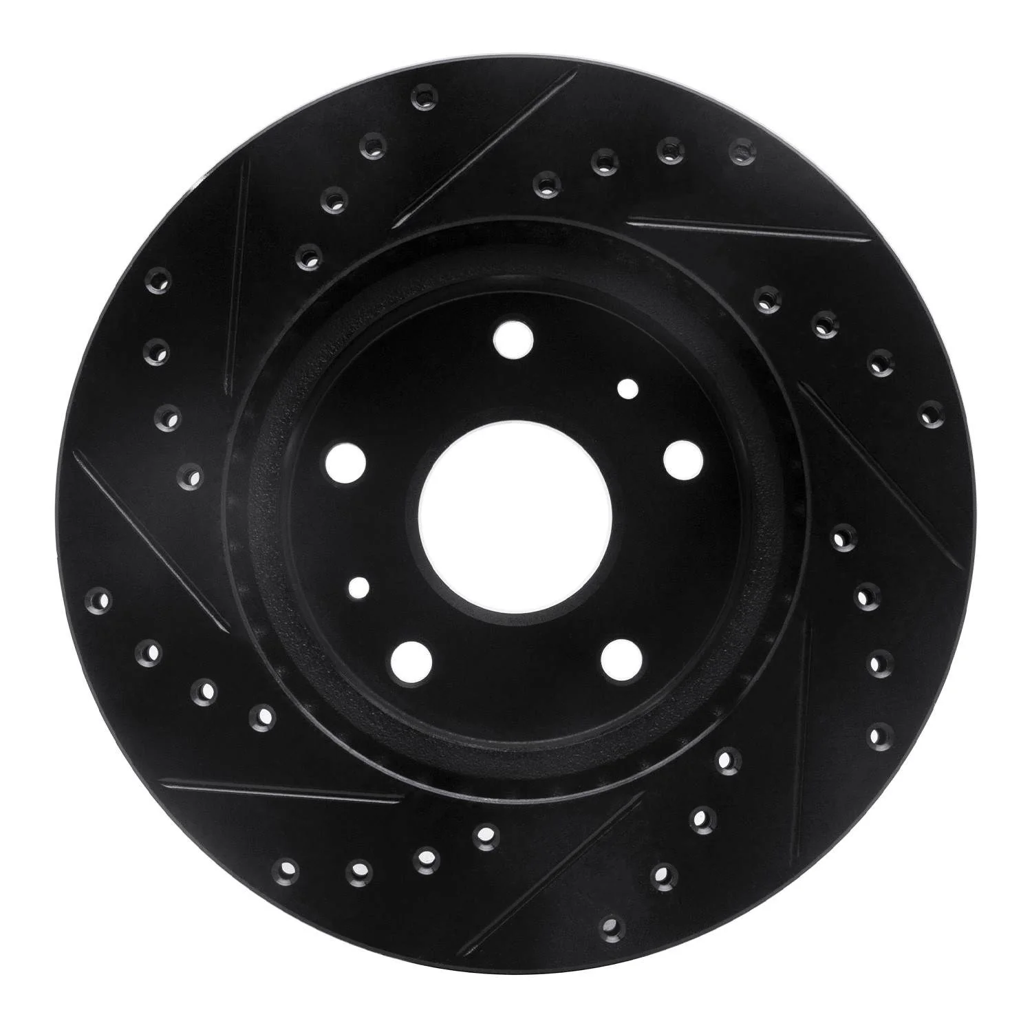 R1 Concepts 07-19 Suzuki SX4 S-Cross (Mexico) Front Right Drilled & Slotted Black Brake Rotor - Image 2