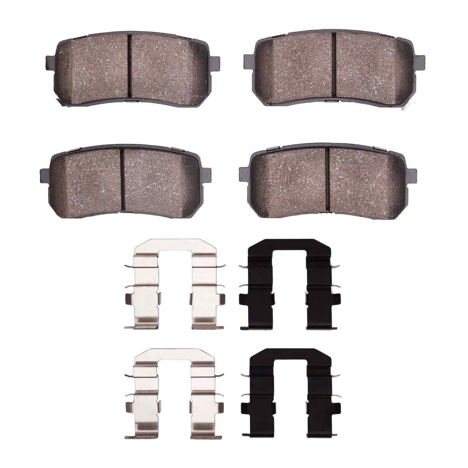R1 Concepts 07-20 Kia Veracruz Rear Semi Met Brake Pads and Hardware Kit