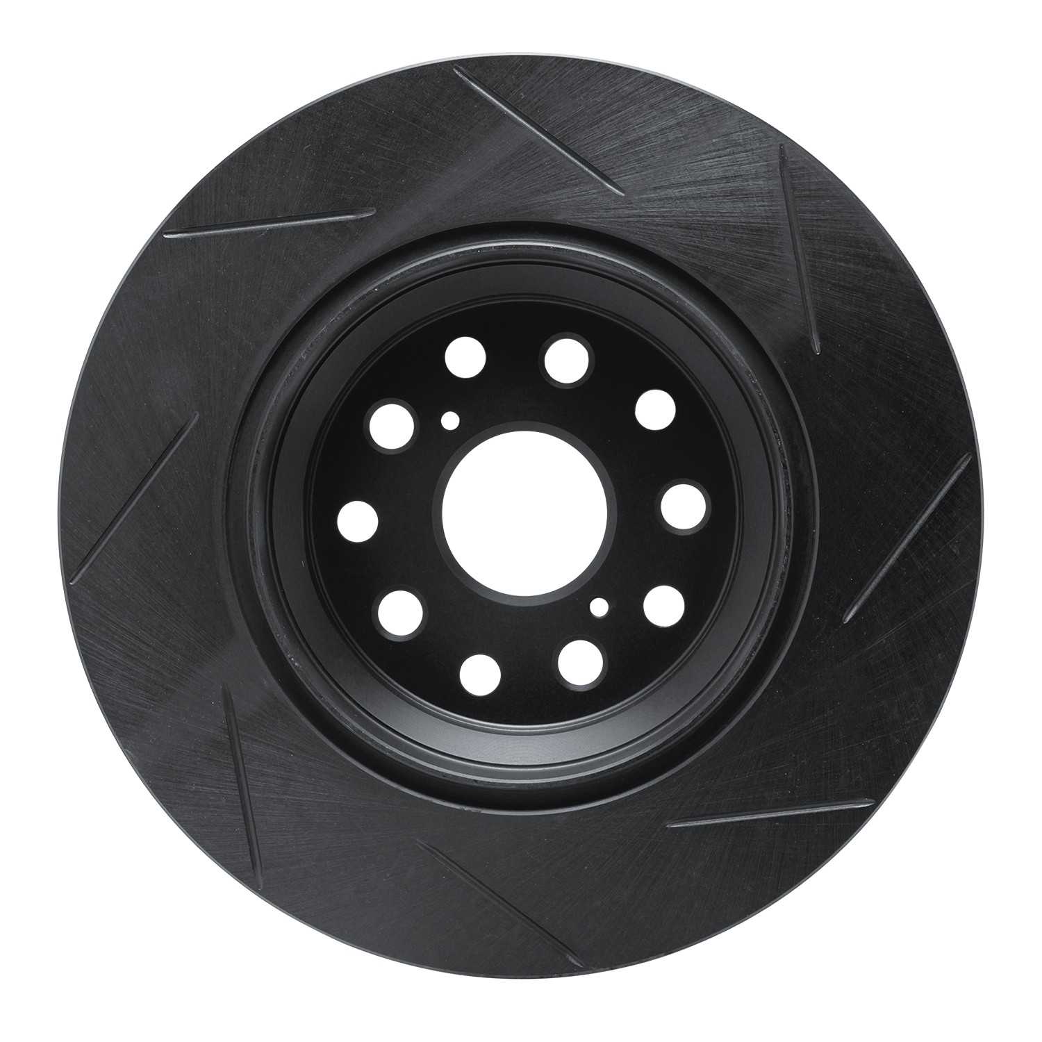 R1 Concepts 07-21 Lexus LS460 Rear Left Slotted Black Brake Rotor - Image 2
