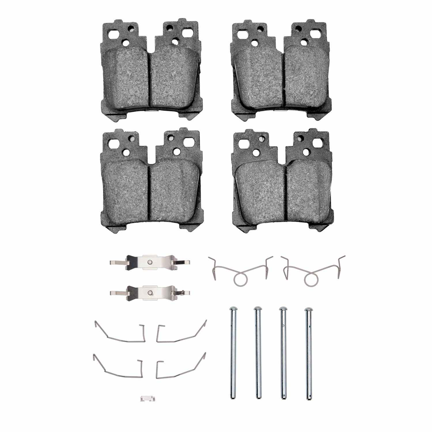 R1 Concepts 07-25 Lexus LS500h Rear Semi Met Pads & Hardware Kit