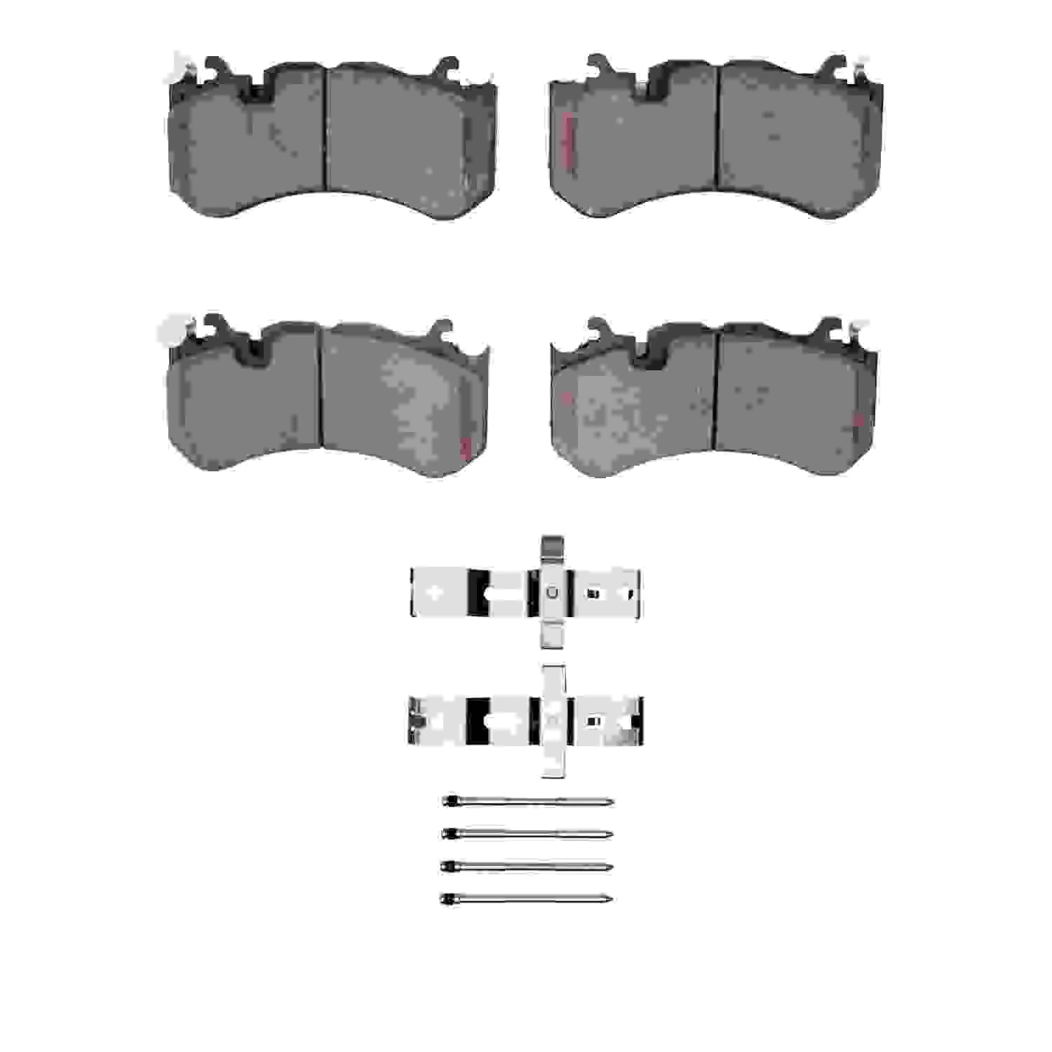R1 Concepts 08-11 Mercedes-Benz SL65 AMG Front Semi Met Pads & Hardware Kit