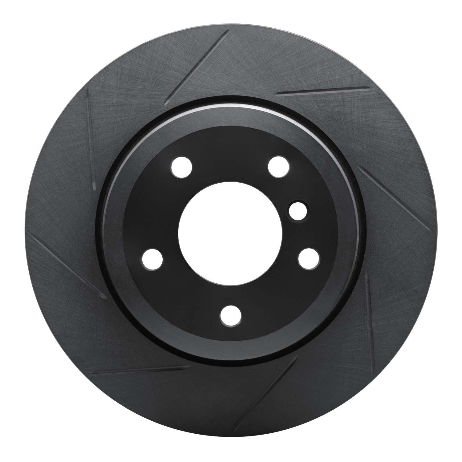 R1 Concepts 08-13 BMW 135I Rear Left Slotted Black Brake Rotor