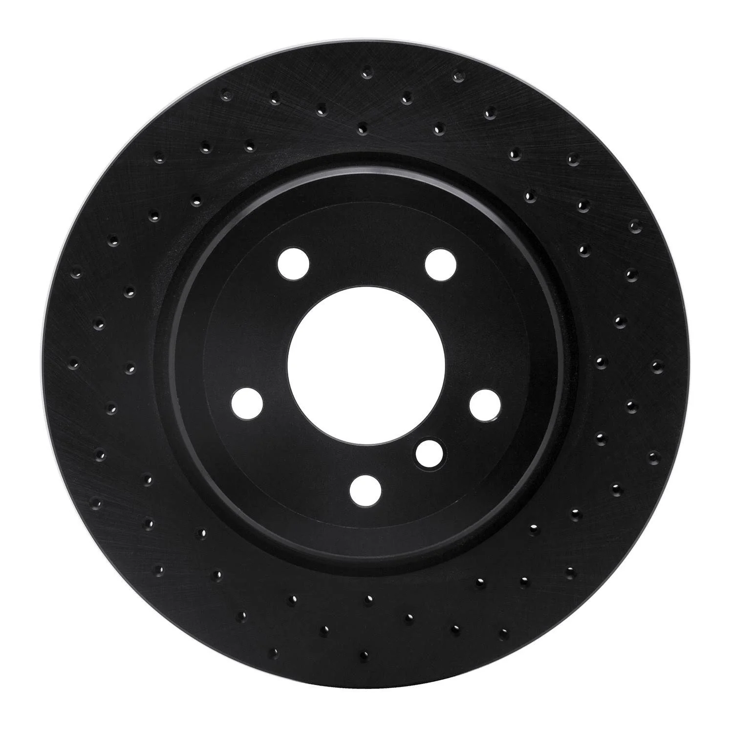 R1 Concepts 08-13 BMW 135I Rear Right Drilled Black Brake Rotor
