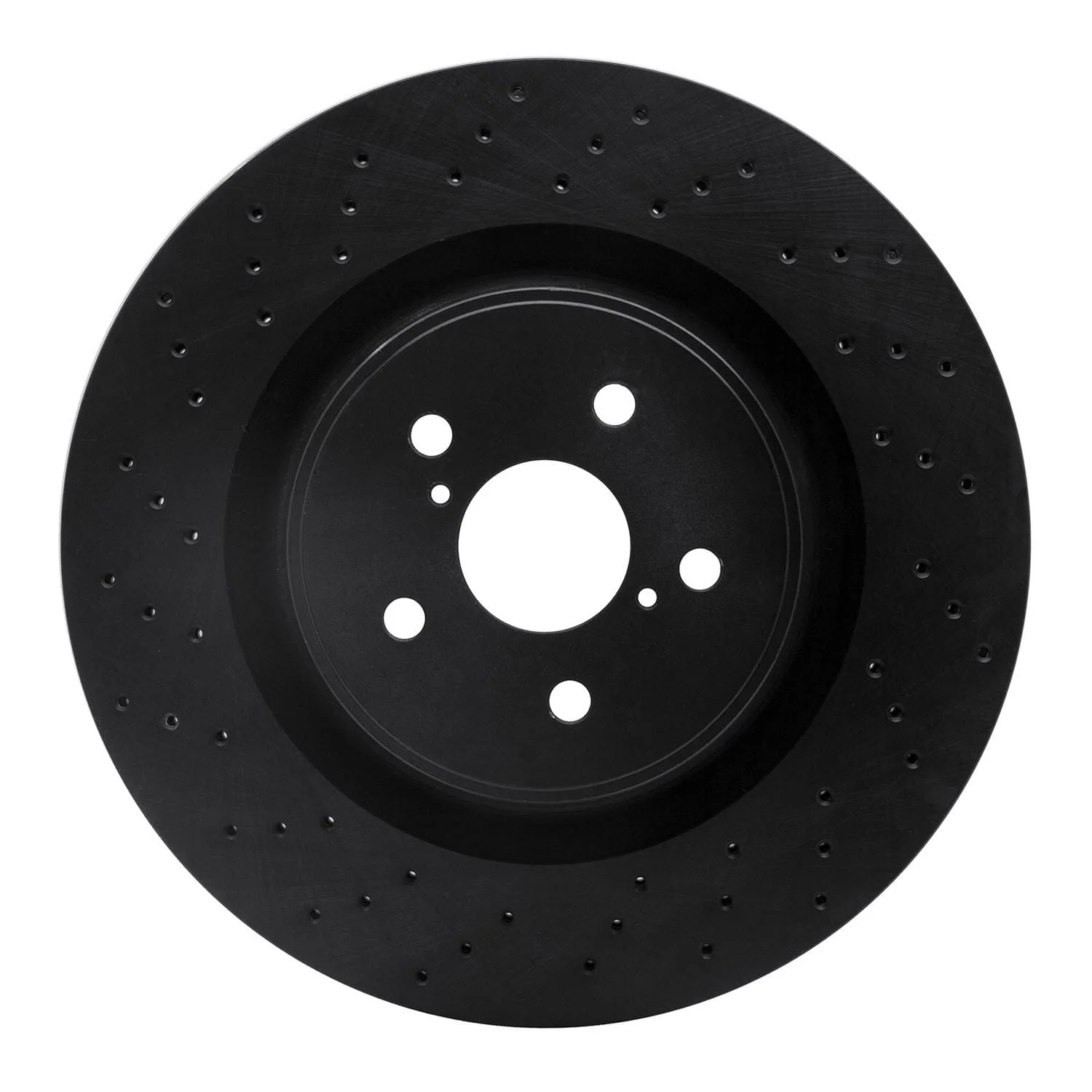 R1 Concepts 08-14 Lexus IS F Front Drilled Black Brake Rotor