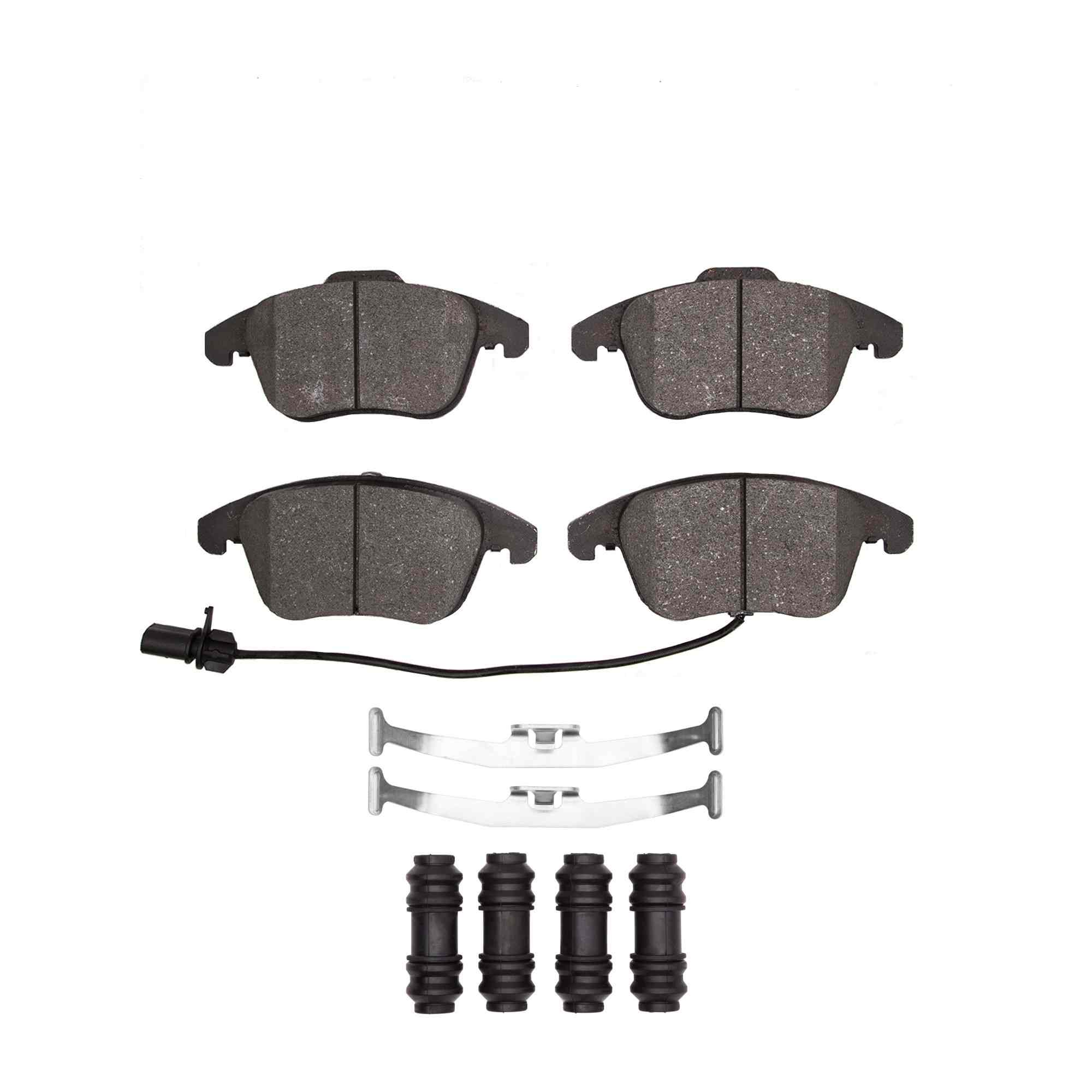 R1 Concepts 09-16 Audi A5 (Mexico) Front Semi Met Brake Pads and Hardware Kit