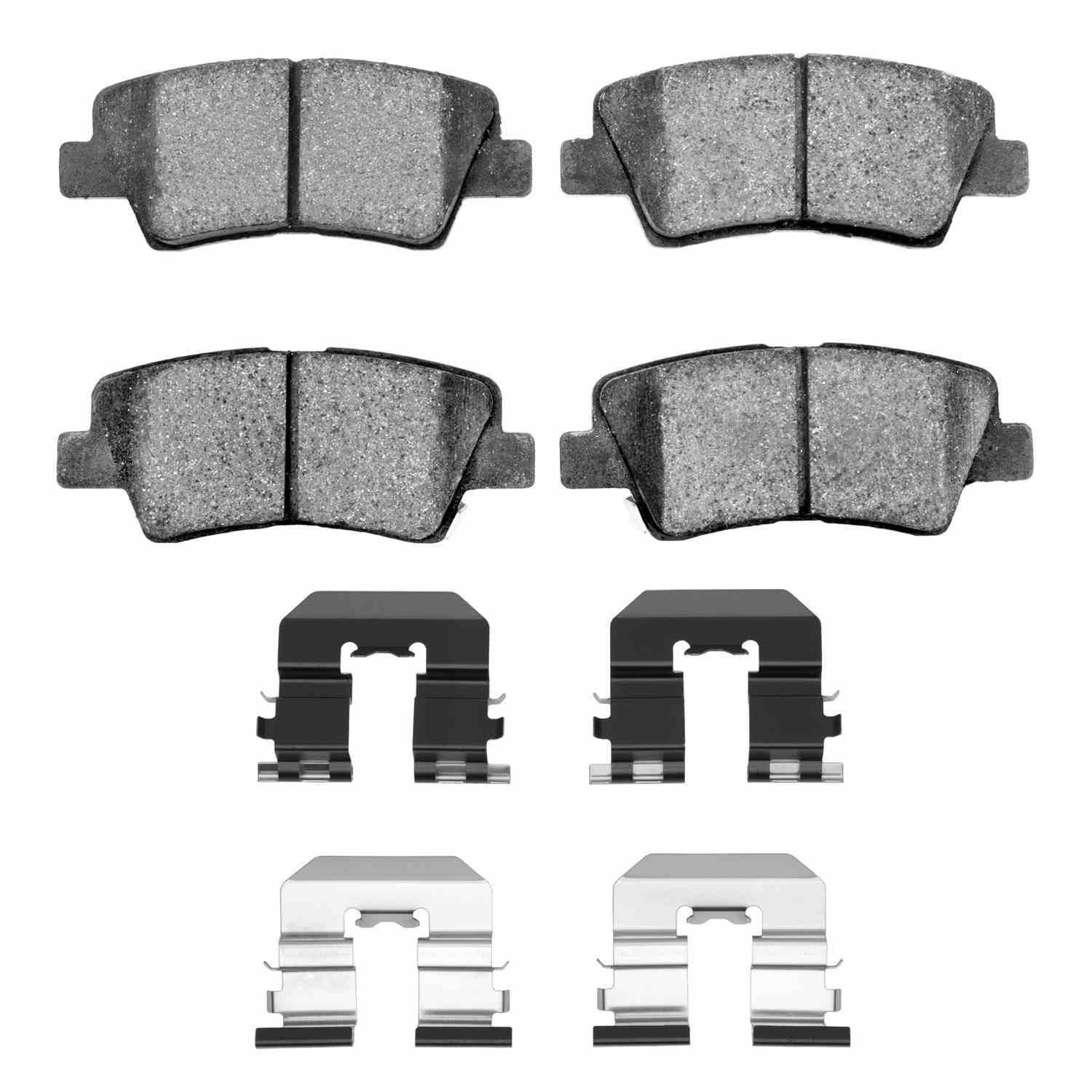 R1 Concepts 09-17 Kia Sonata Hybrid Rear Ceramic Brake Pads and Hardware Kit