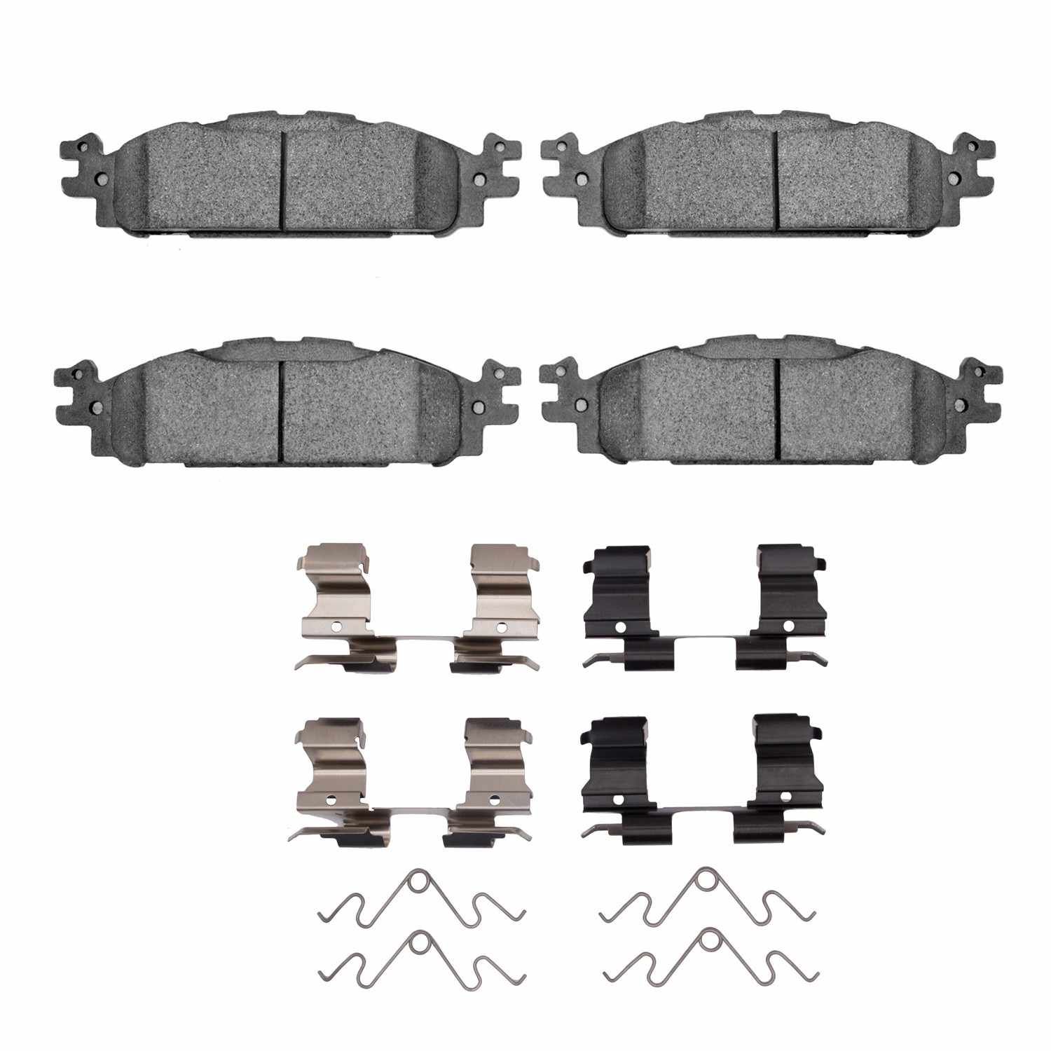 R1 Concepts 09-19 Lincoln Mkt Front Semi Met Brake Pads and Hardware Kit