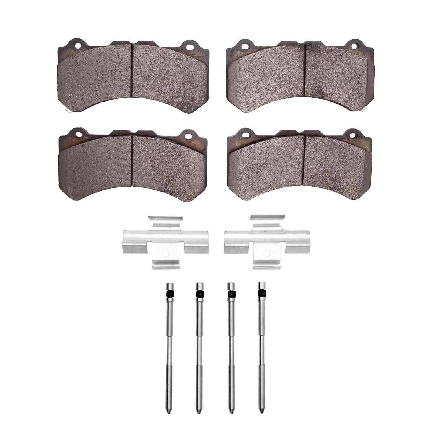 R1 Concepts 09-24 Nissan Gt-R Front Semi Met Brake Pads and Hardware Kit
