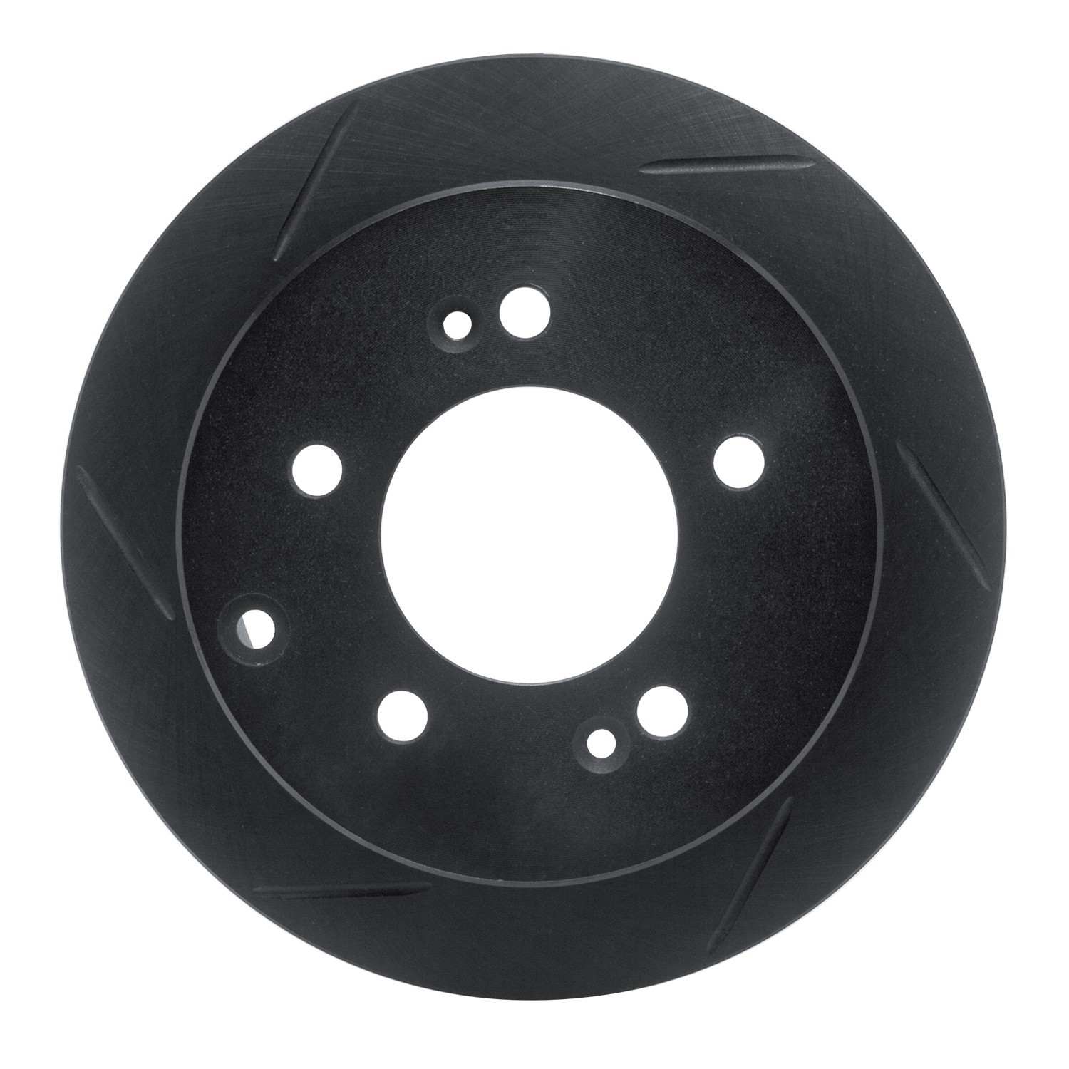 R1 Concepts 10-13 Kia Forte Rear Left Slotted Black Brake Rotor