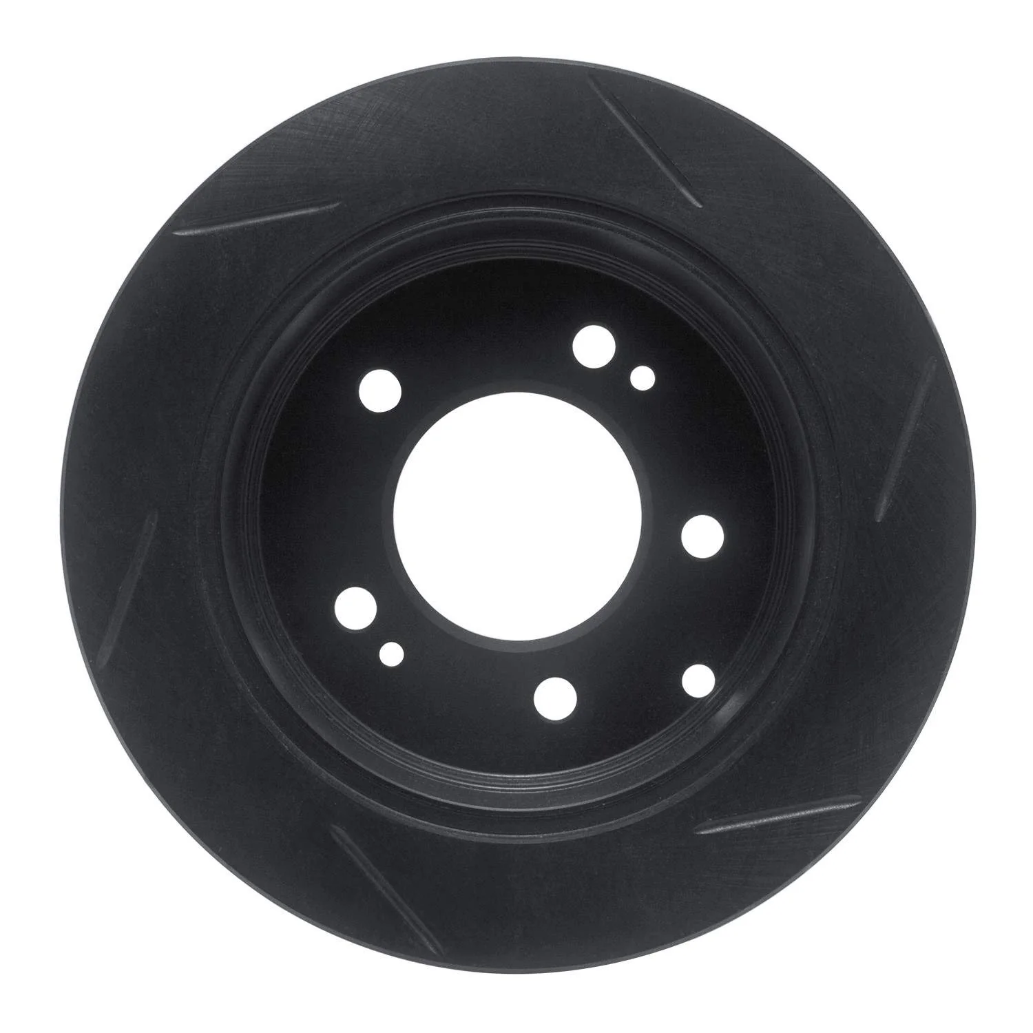 R1 Concepts 10-13 Kia Forte Rear Left Slotted Black Brake Rotor - Image 2