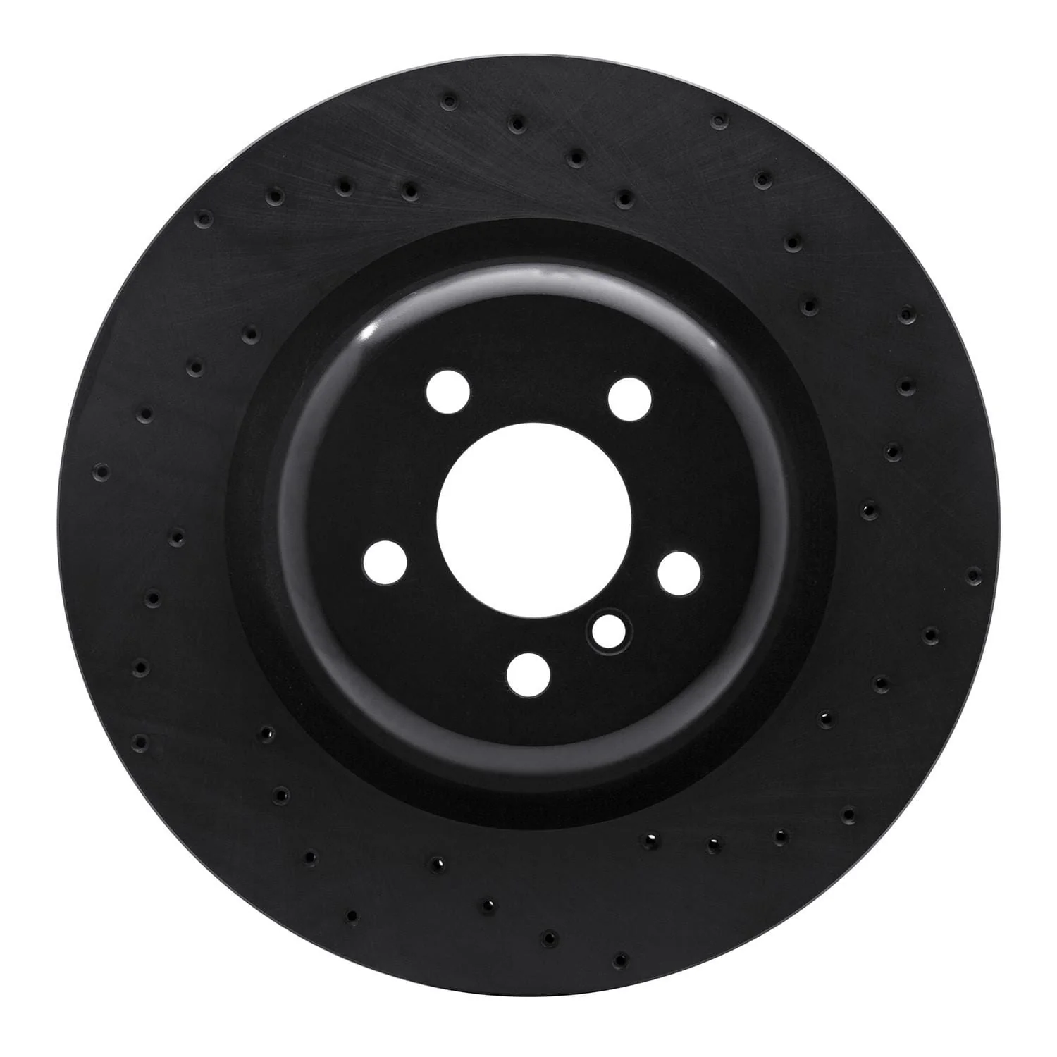 R1 Concepts 10-14 BMW X5 Rear Right Drilled Black Brake Rotor