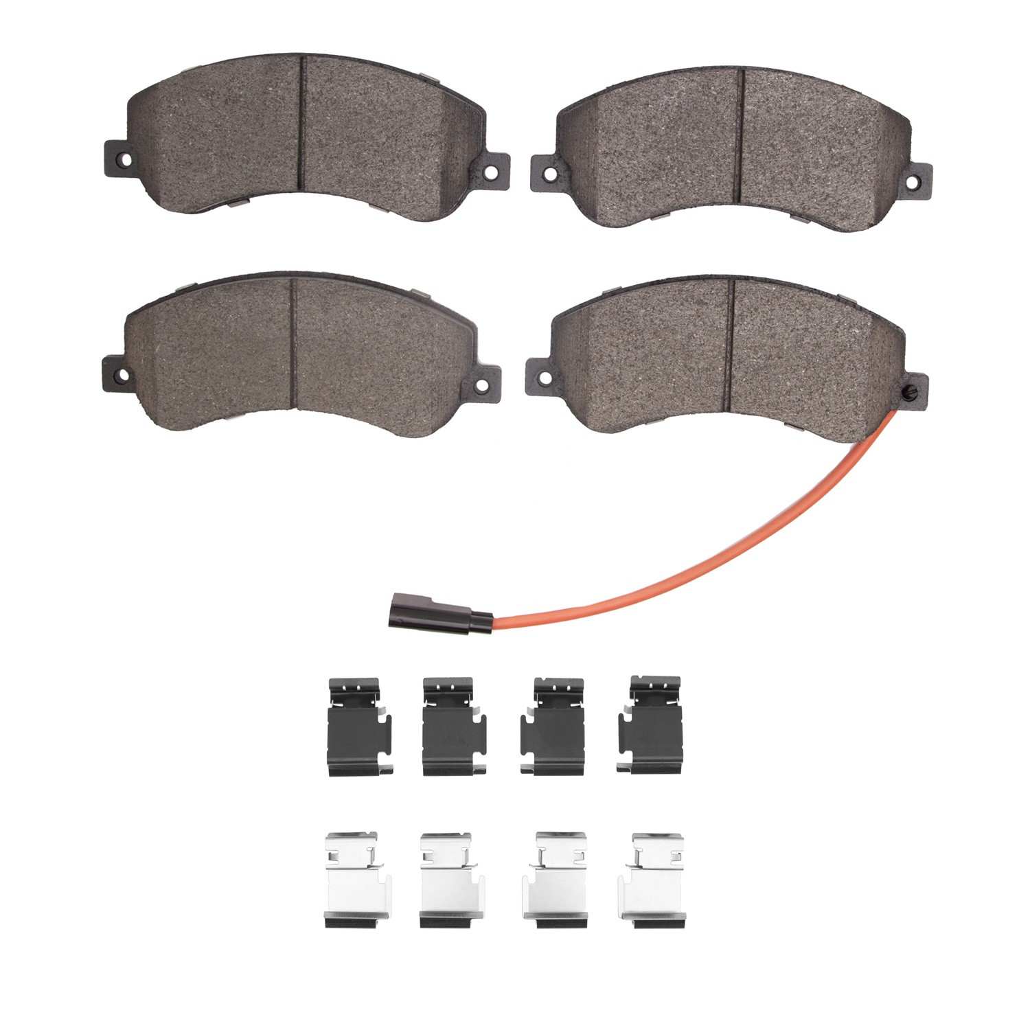R1 Concepts 10-17 Volkswagen AMAROK (Mexico) Front Semi Met Pads & Hardware Kit