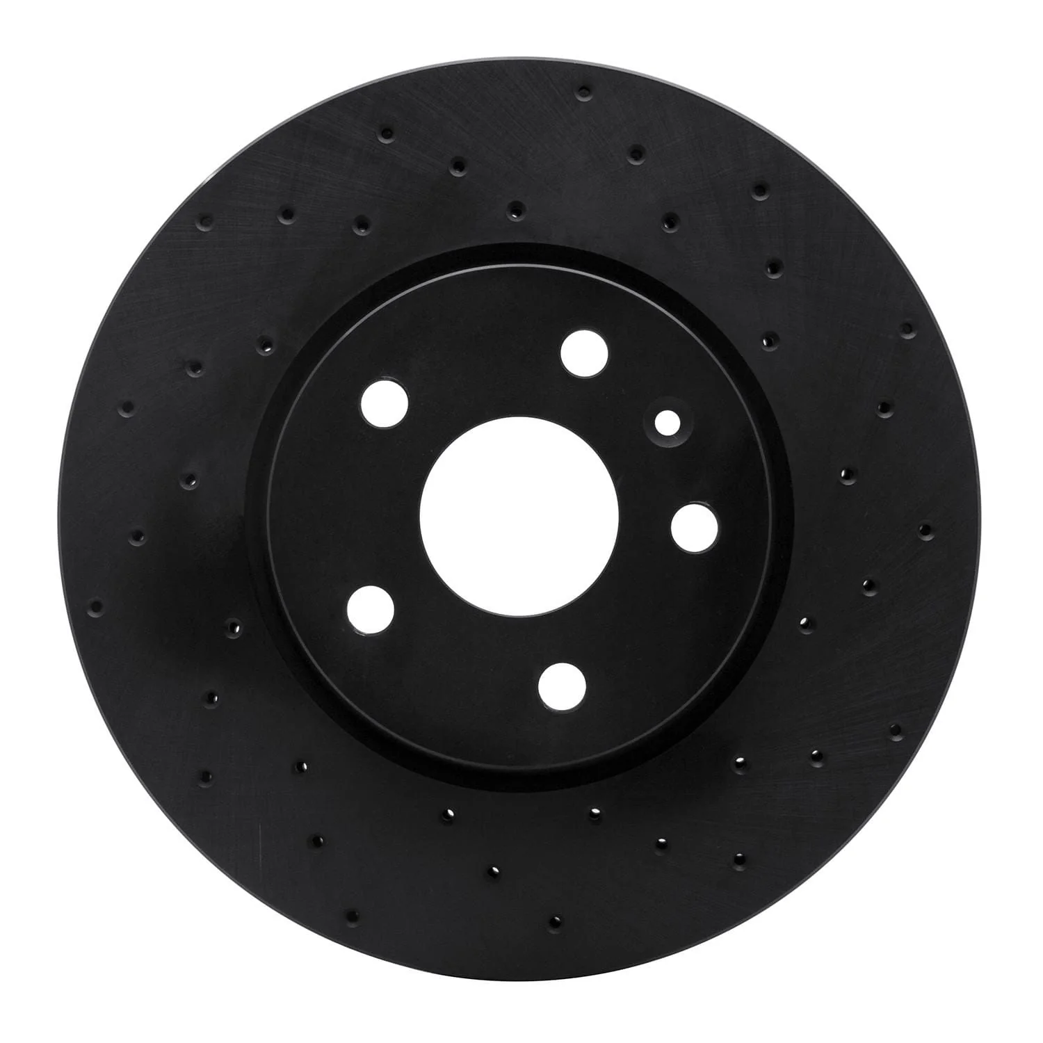 R1 Concepts 10-21 Buick 09-5 Front Right Drilled Black Brake Rotor