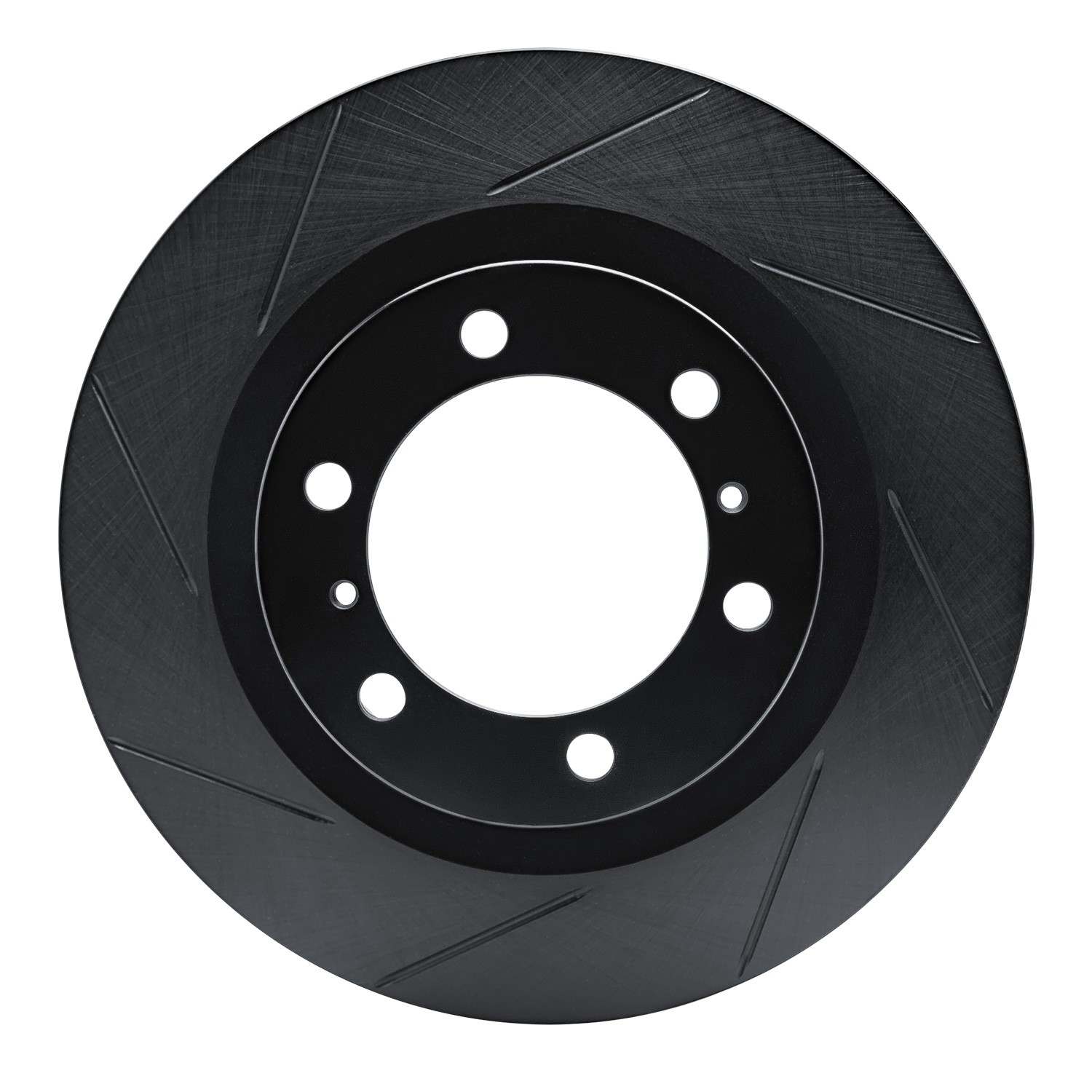 R1 Concepts 10-22 Toyota 4Runner Front Left Slotted Black Brake Rotor