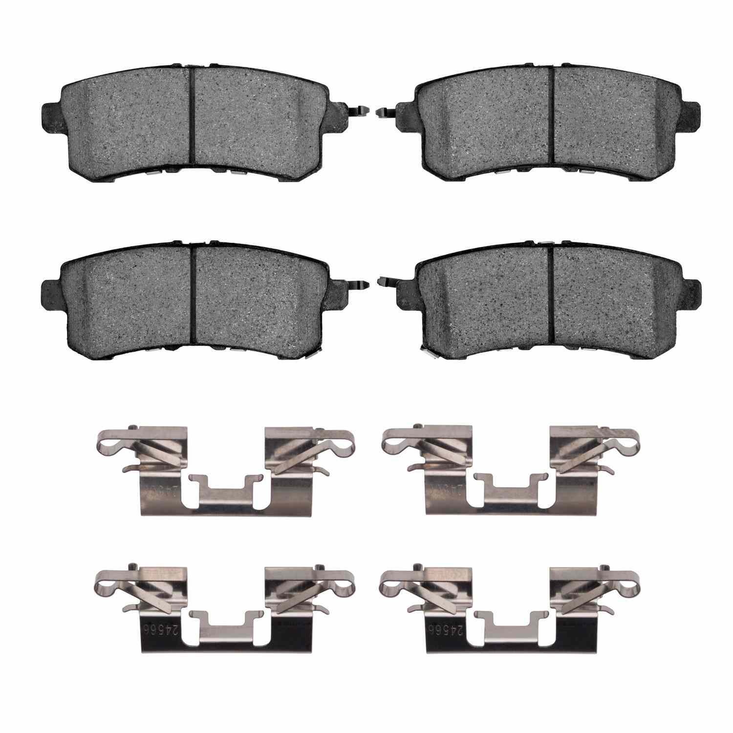 R1 Concepts 10-24 Nissan Patrol (Latin America) Rear Semi Met Brake Pads and Hardware Kit