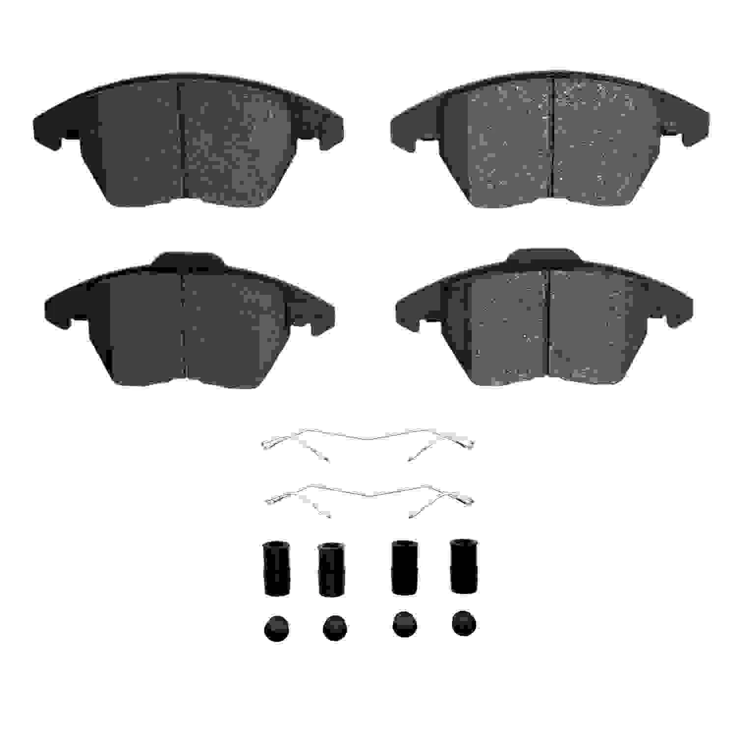 R1 Concepts 11-15 Peugeot RCZ (Mexico) Front Semi Met Pads & Hardware Kit