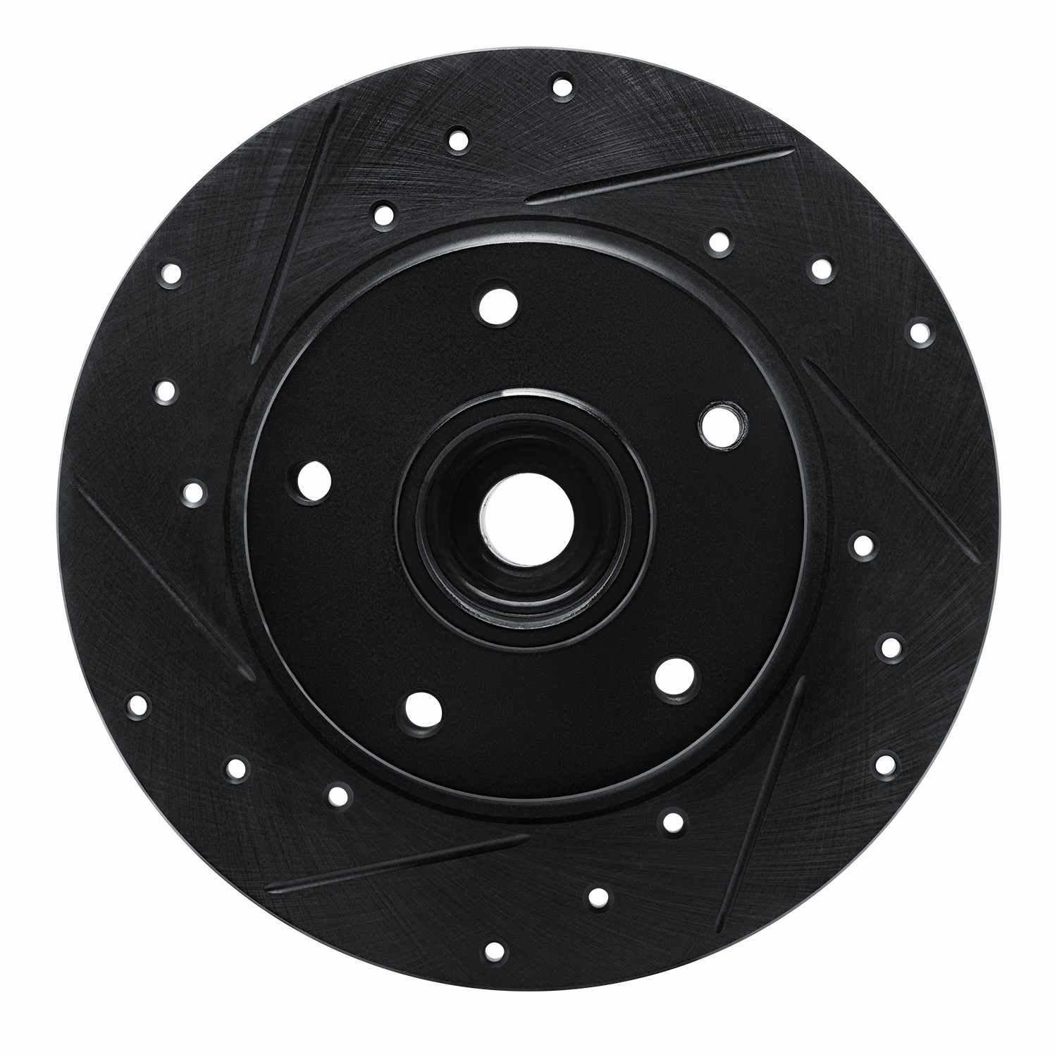 R1 Concepts 11-15 Renault Fluence (Mexico) Rear Left Drilled & Slotted Black Brake Rotor