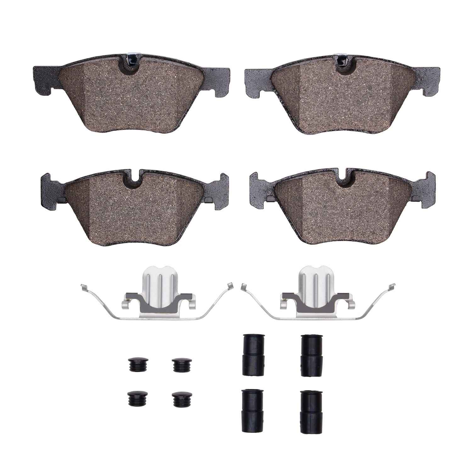 R1 Concepts 11-16 BMW 528I xDrive Front Semi Met Pads & Hardware Kit