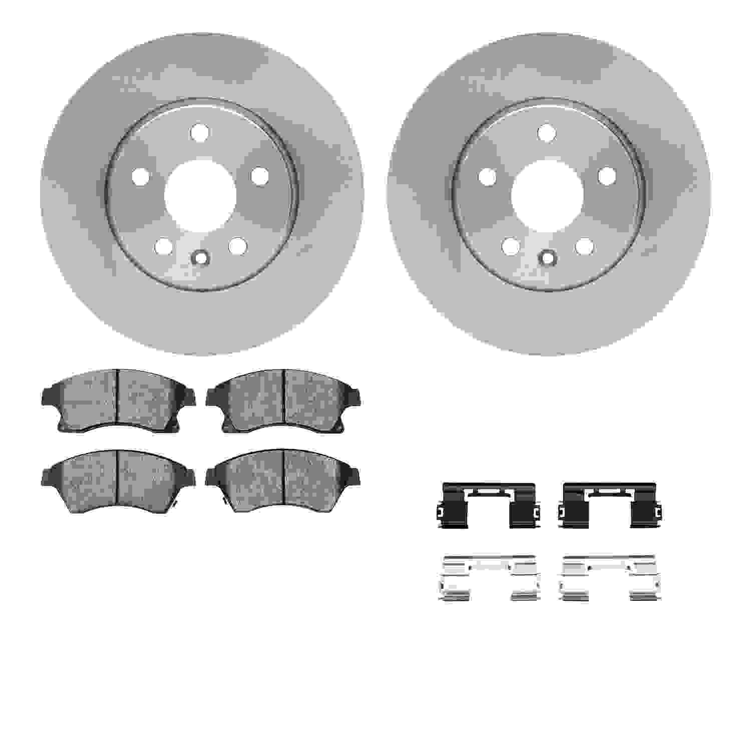R1 Concepts 11-17 Chevrolet Cruze Limited Front Brake Rotor Set w/Optimum OE Pads and Hardware