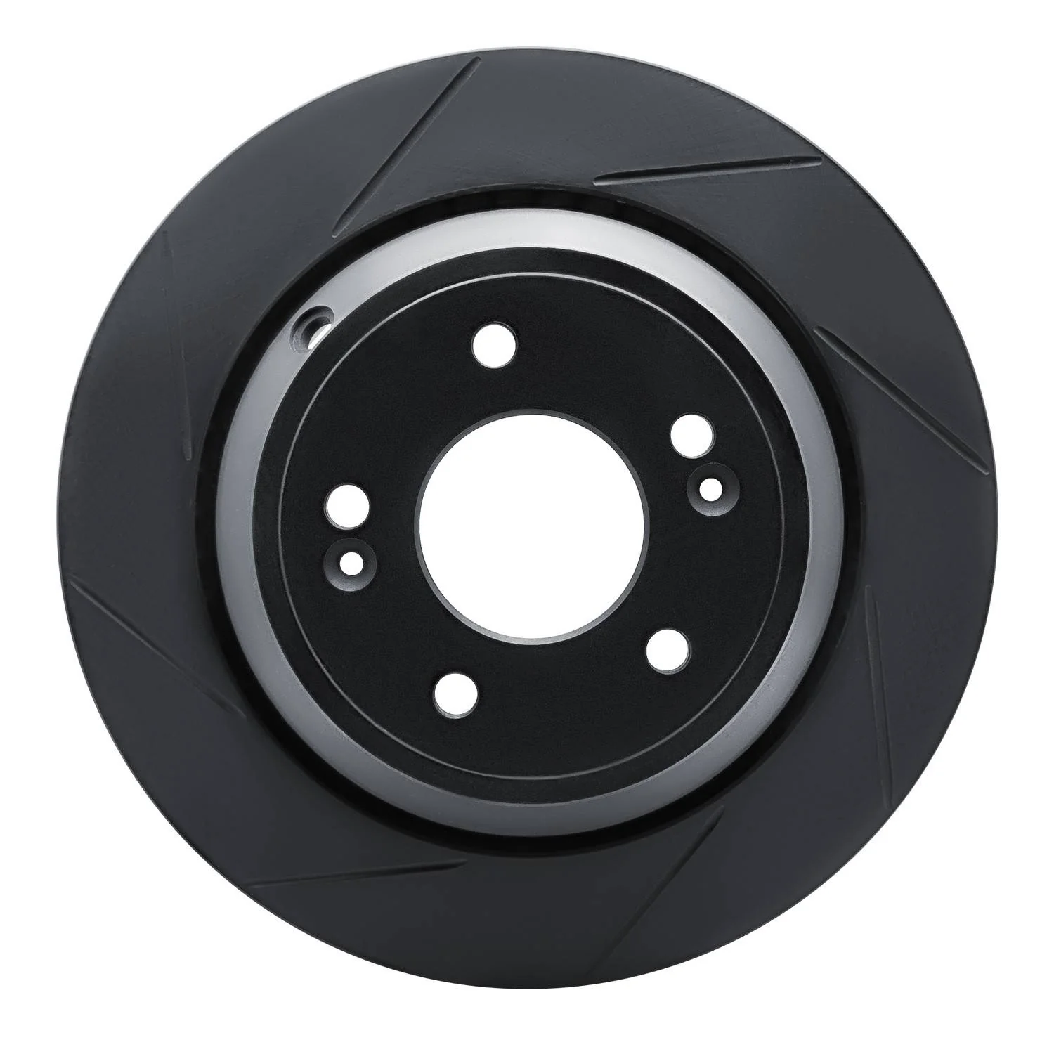 R1 Concepts 11-17 Hyundai Equus Rear Left Slotted Black Brake Rotor