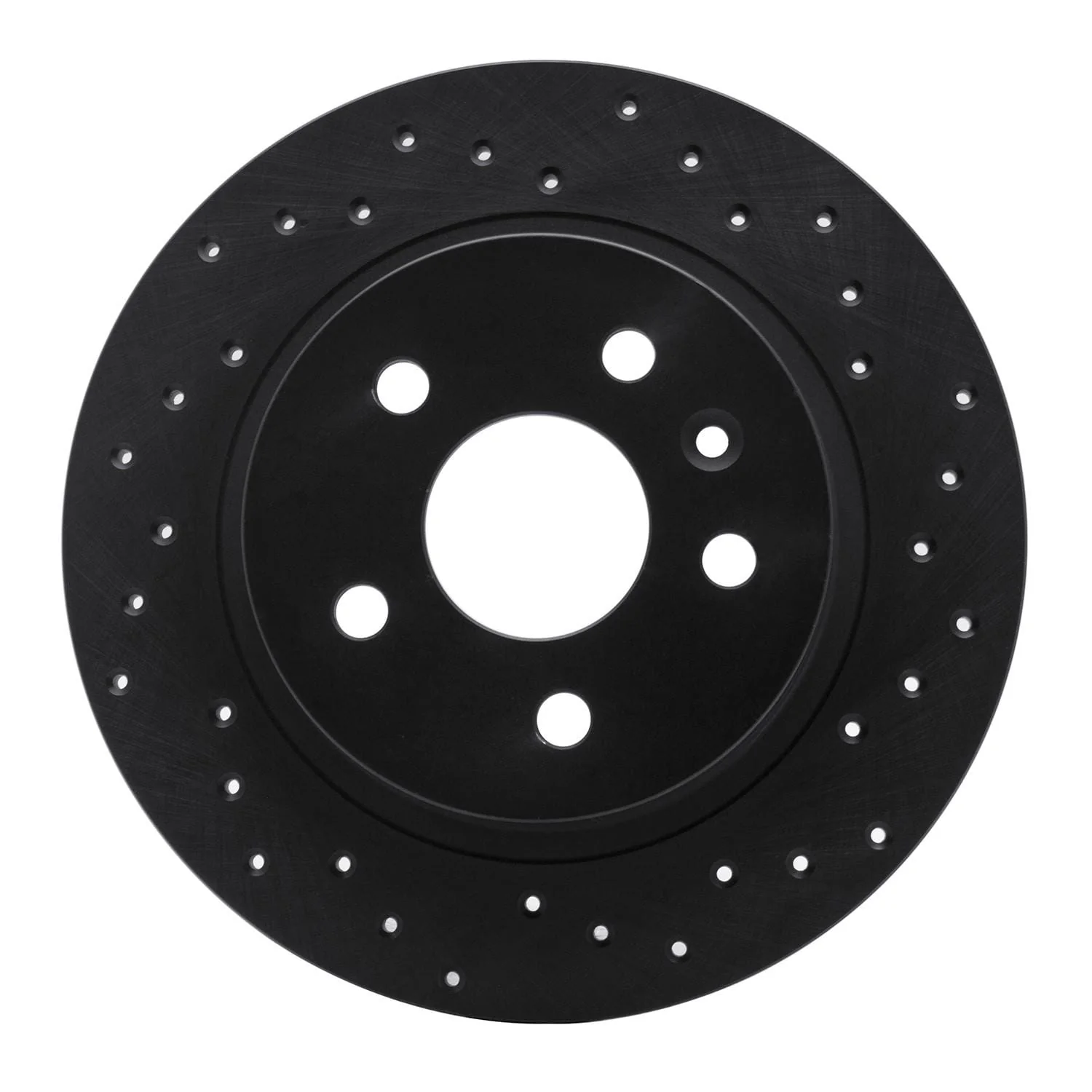 R1 Concepts 11-21 Chevrolet Trax Rear Right Drilled Black Brake Rotor