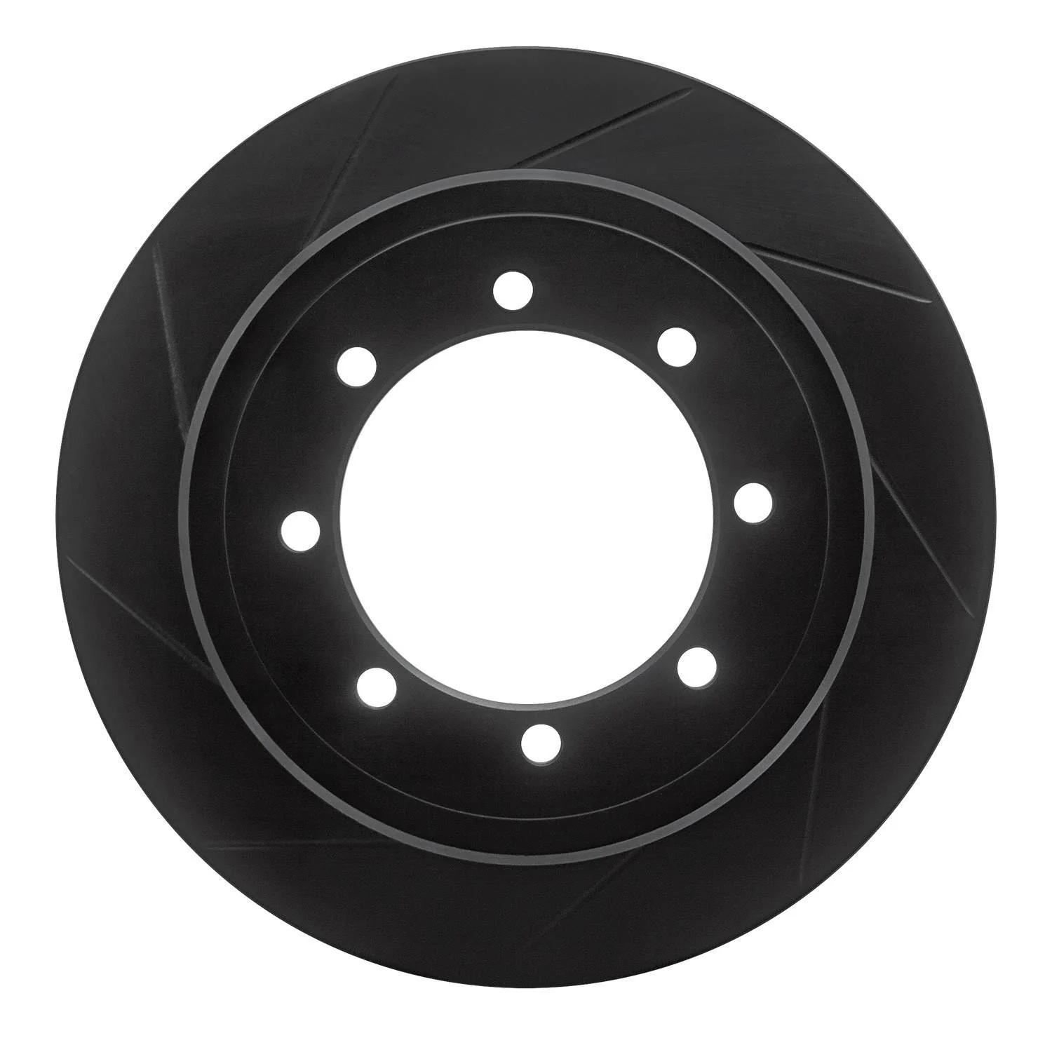 R1 Concepts 11-21 Ford F-350 Super Duty 2WD Rear Left Slotted Black Brake Rotor
