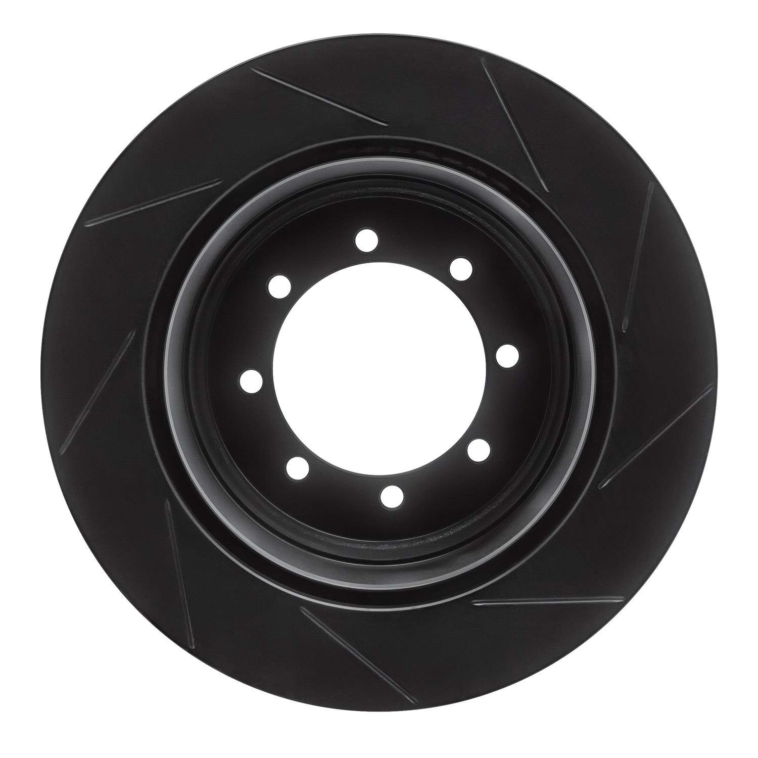 R1 Concepts 11-21 Ford F-350 Super Duty 2WD Rear Left Slotted Black Brake Rotor - Image 2