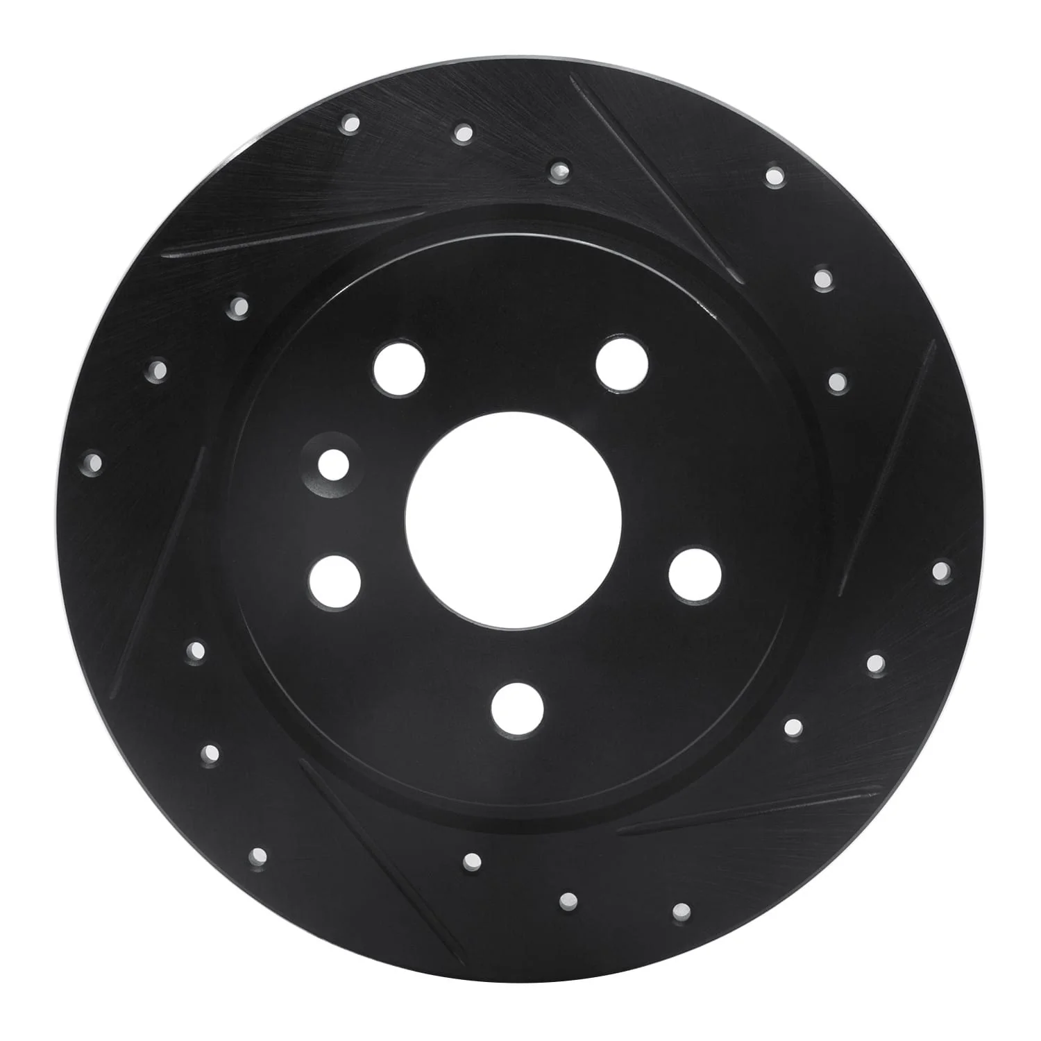 R1 Concepts 11-22 Buick Encore Rear Right Drilled & Slotted Black Brake Rotor