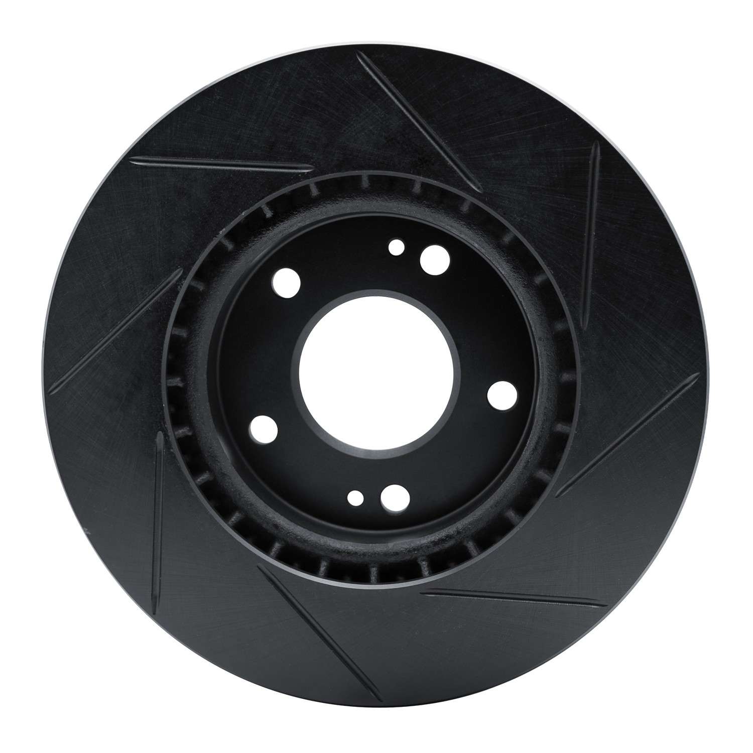 R1 Concepts 11-22 Hyundai Elantra Front Left Slotted Black Brake Rotor - Image 2