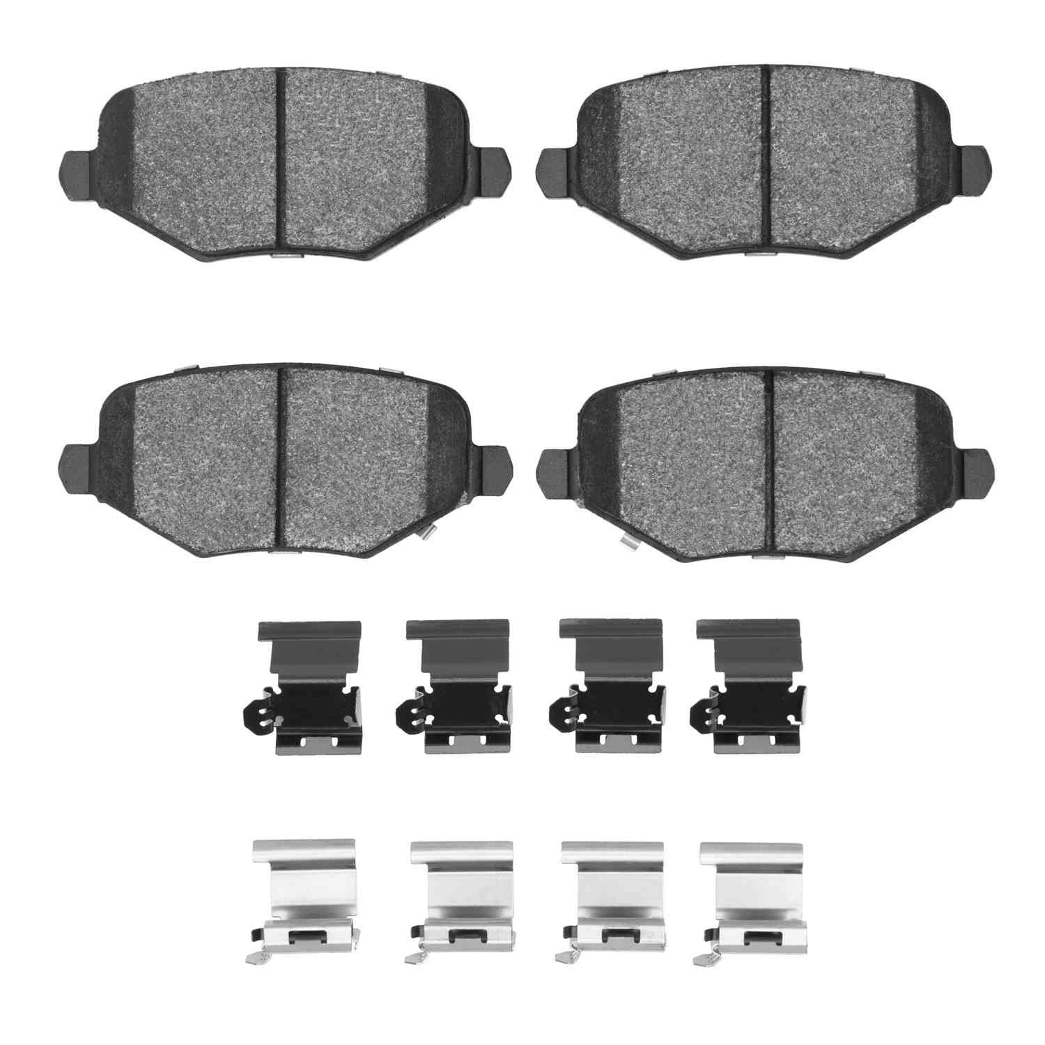 R1 Concepts 12-16 Ram C/V Rear Semi Met Brake Pads and Hardware Kit