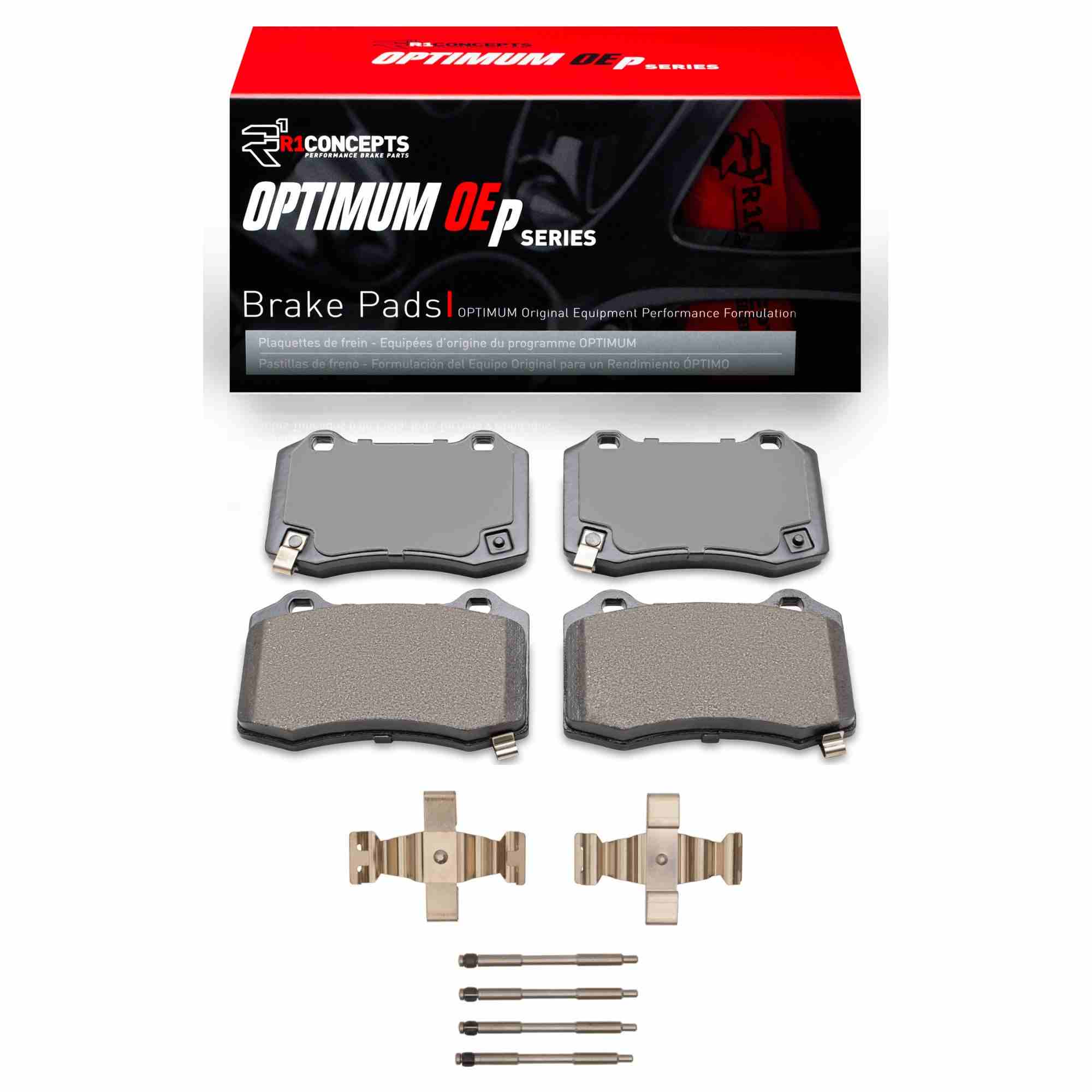 R1 Concepts 12-17 Jeep Grand Cherokee Rear Optimum OE Pads & Hardware Kit