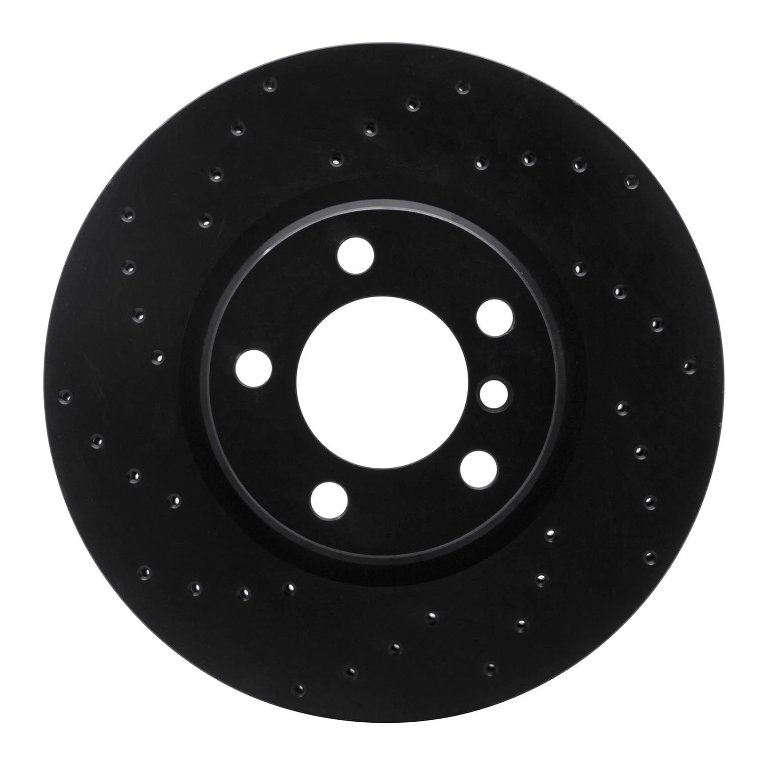 R1 Concepts 12-18 BMW 228i Front Left Drilled Black Brake Rotor