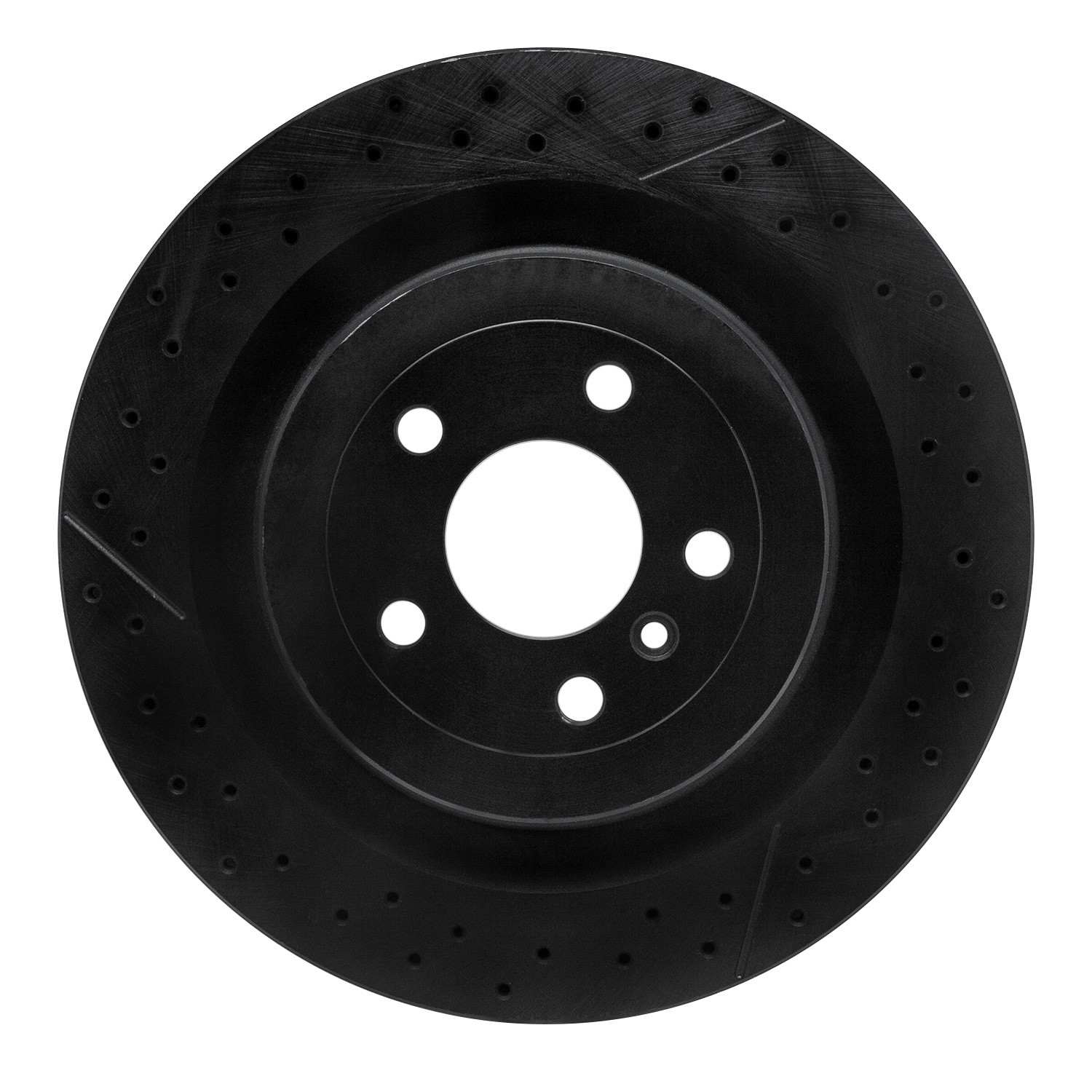 R1 Concepts 12-19 Mercedes-Benz GLE63 AMG S Rear Drilled & Slotted Black Brake Rotor