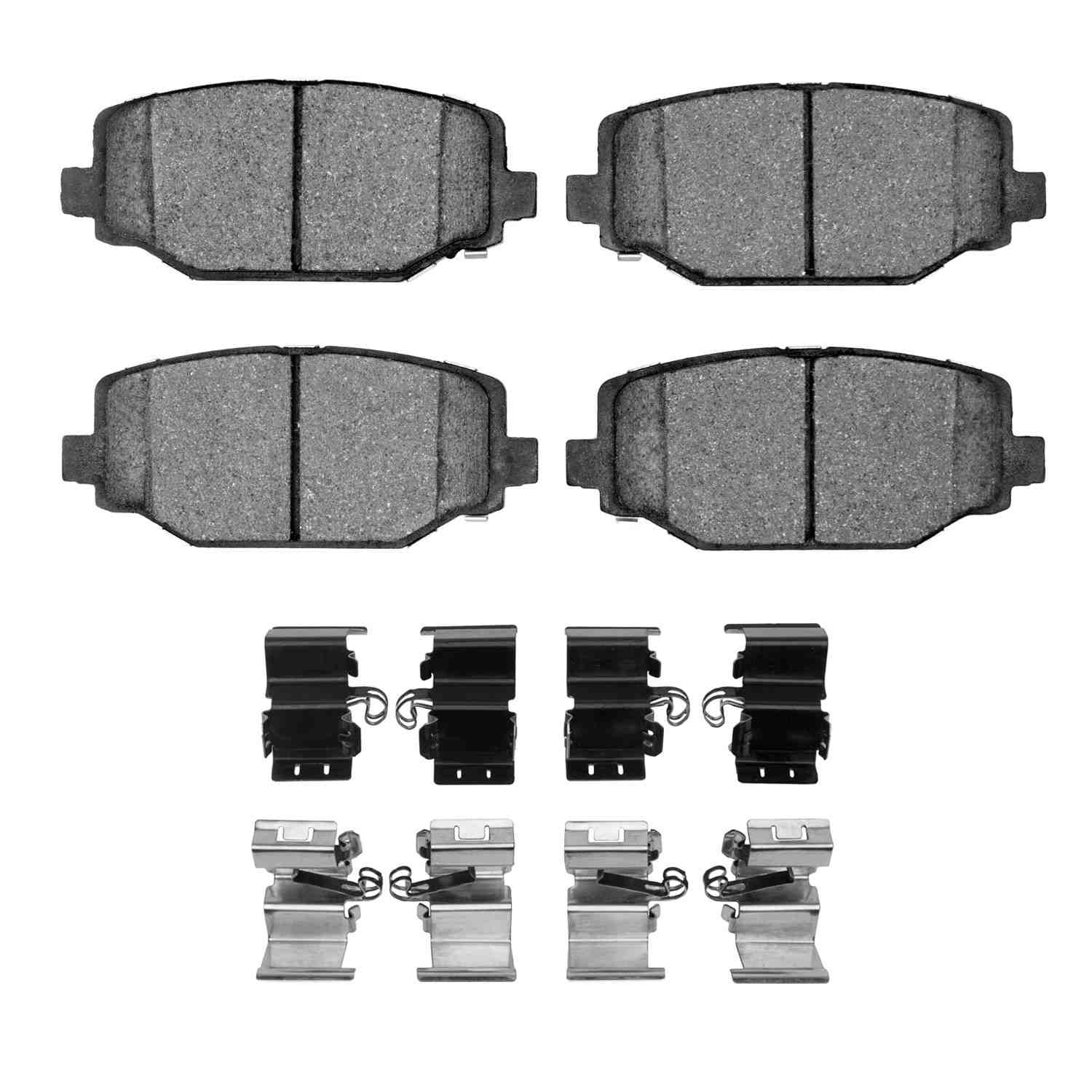 R1 Concepts 12-20 Chrysler Town & Country Rear Optimum OE Brake Pads & Hardware Kit