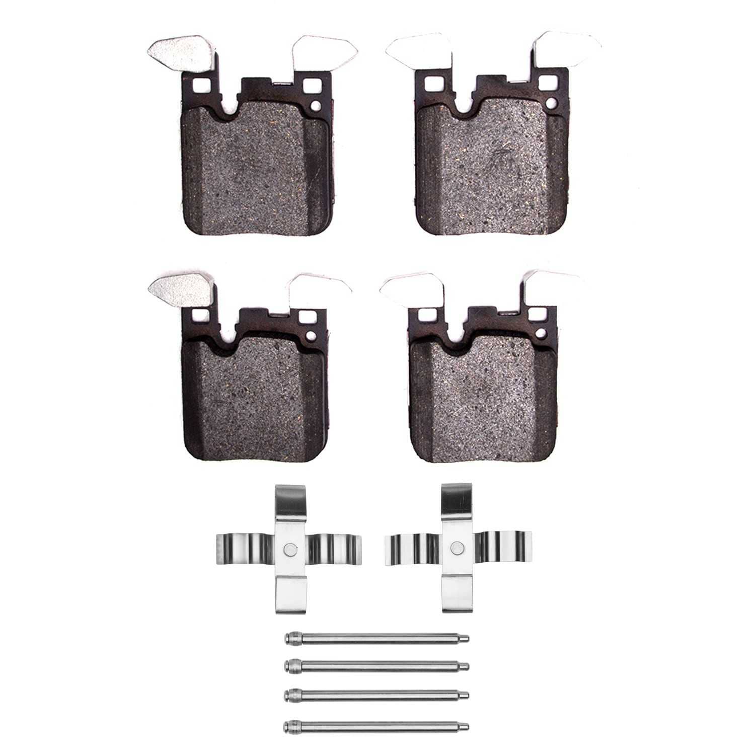R1 Concepts 12-21 BMW 320I (Mexico) Rear Semi Met Pads & Hardware Kit