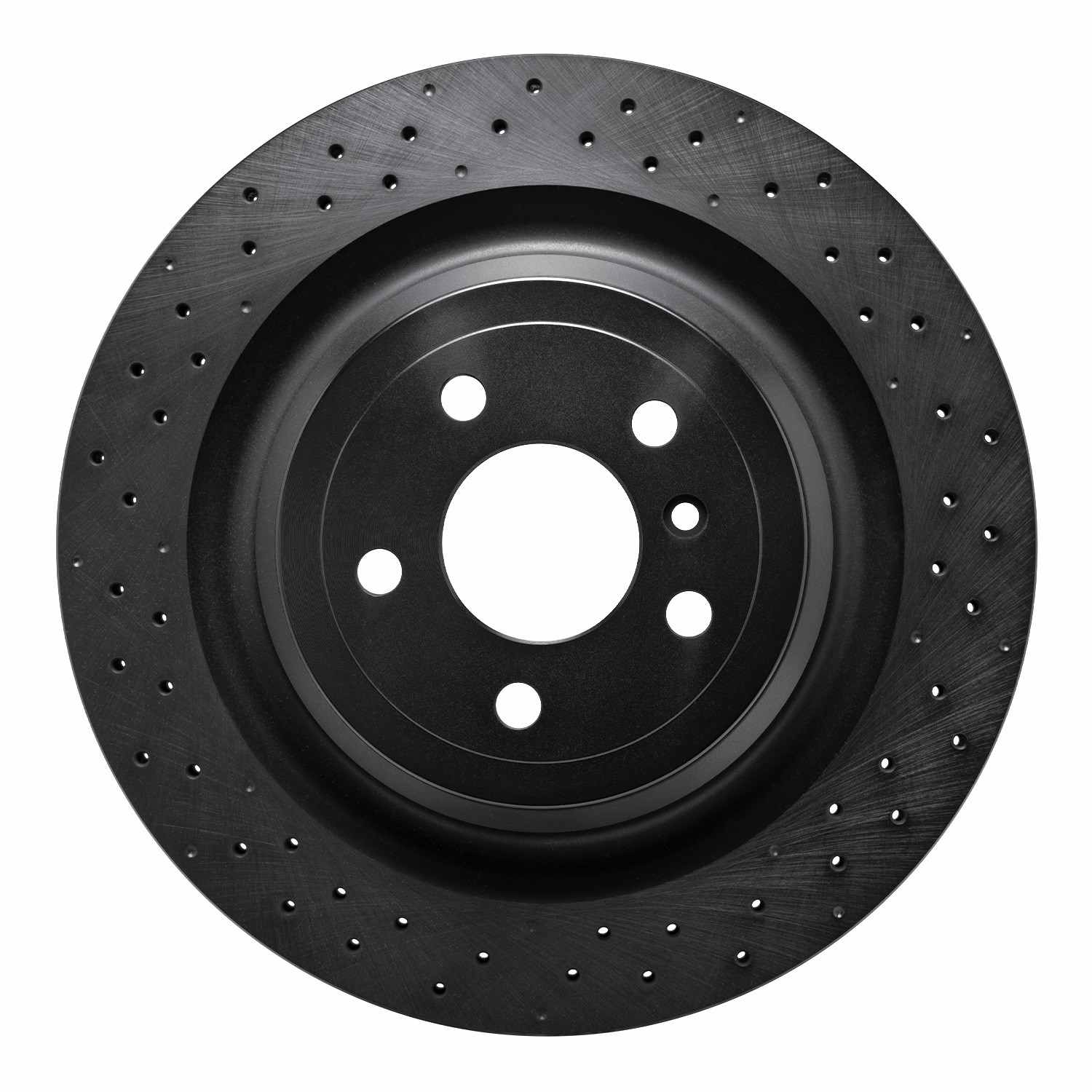 R1 Concepts 13-13 Mercedes-Benz GL450 Rear Drilled Black Brake Rotor