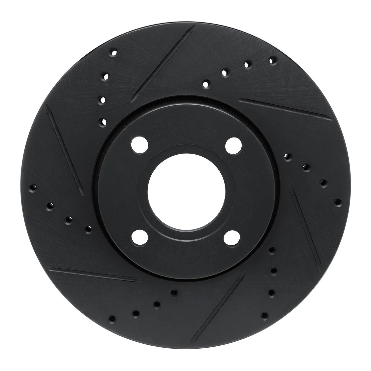 R1 Concepts 13-16 Ford Ecosport (Mexico) Front Left Drilled & Slotted Black Brake Rotor