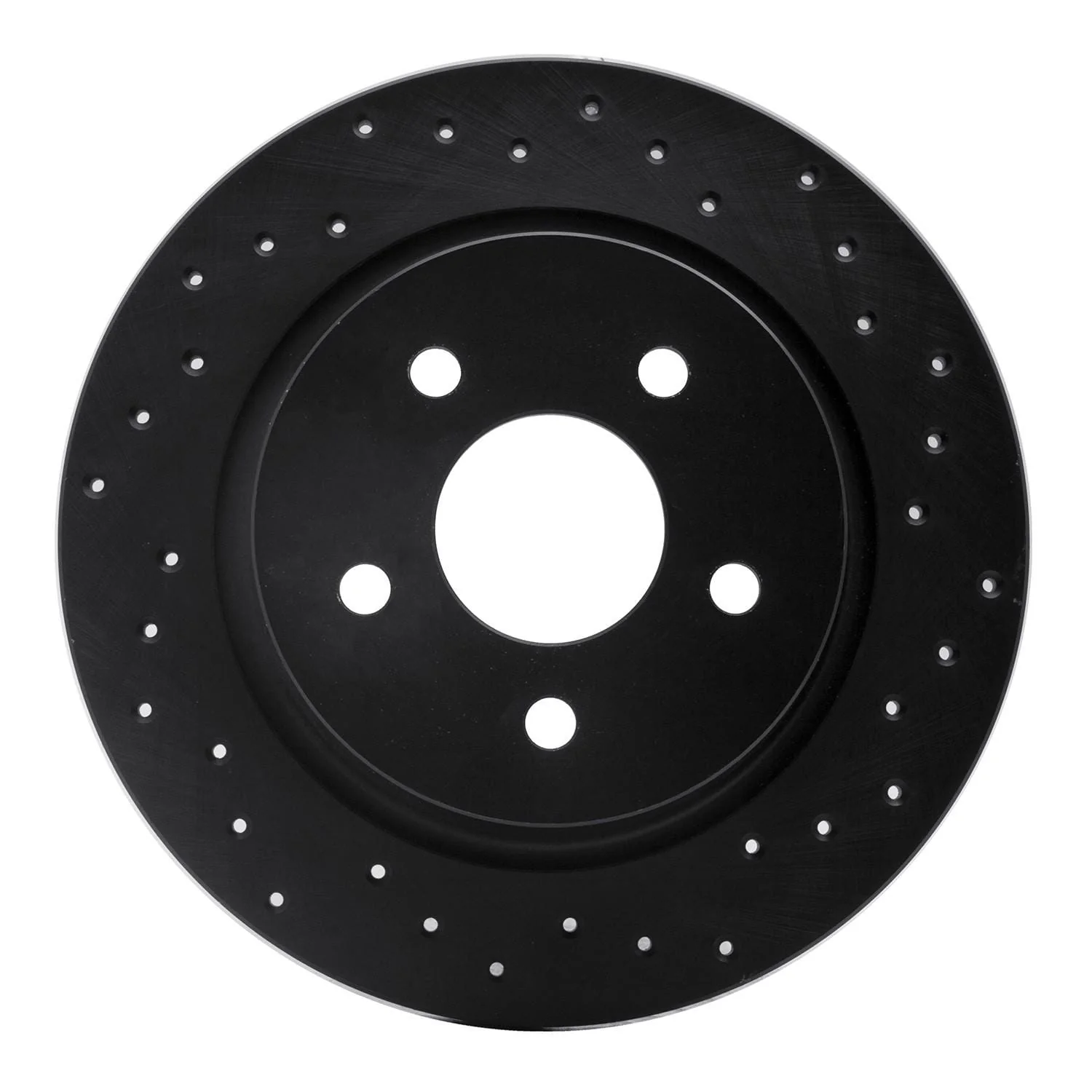 R1 Concepts 13-18 Ford C-Max Rear Right Drilled Black Brake Rotor